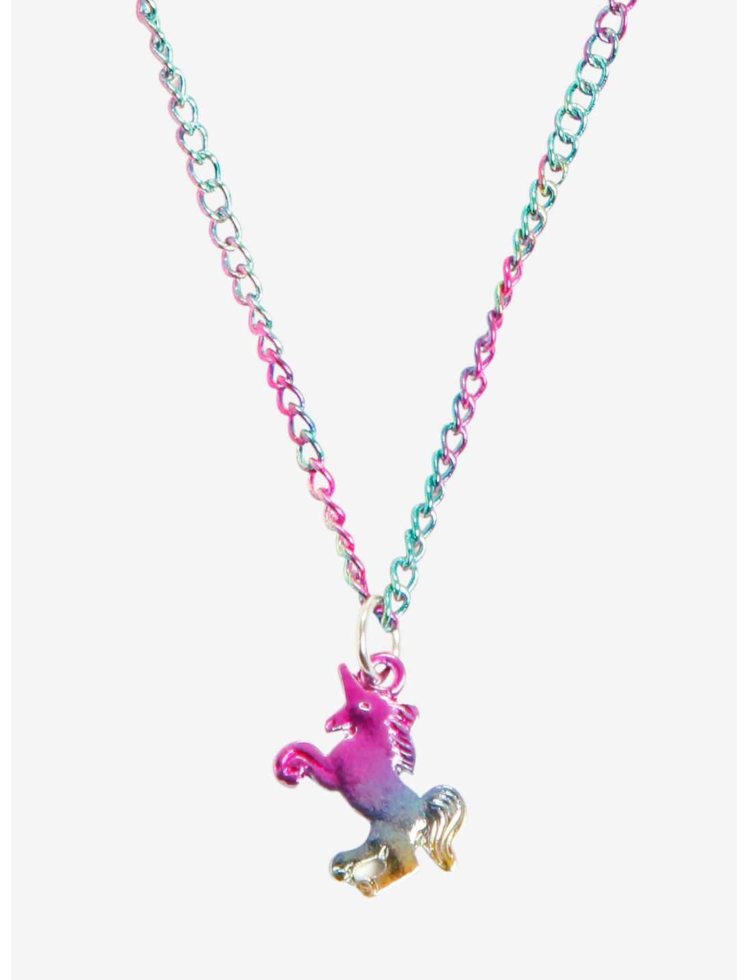 Anodized Unicorn Necklace In A Tube, , hi-res