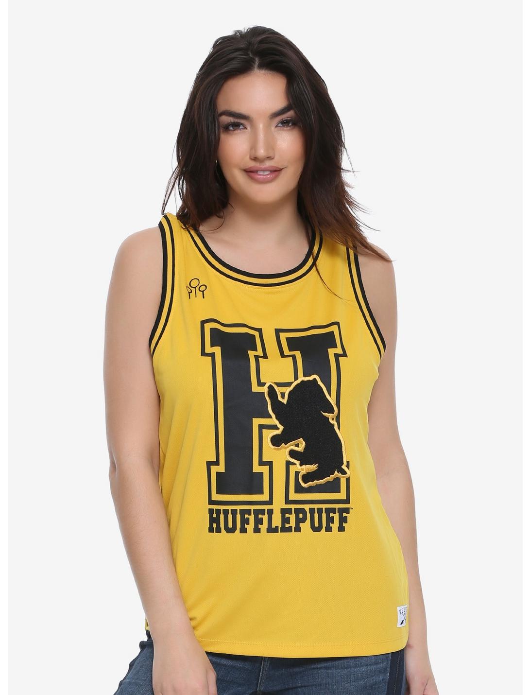 Harry Potter Hufflepuff Womens Jersey - BoxLunch Exclusive, ELECTRIC YELLOW, hi-res