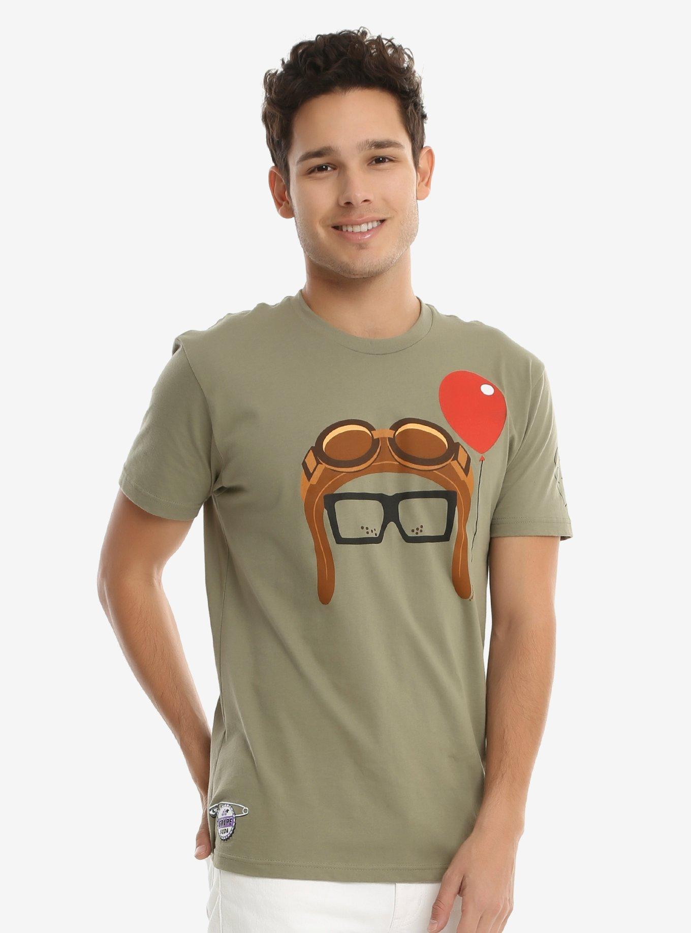 Disney Pixar Up Carl Face Couples T-Shirt - BoxLunch Exclusive, GREEN, hi-res