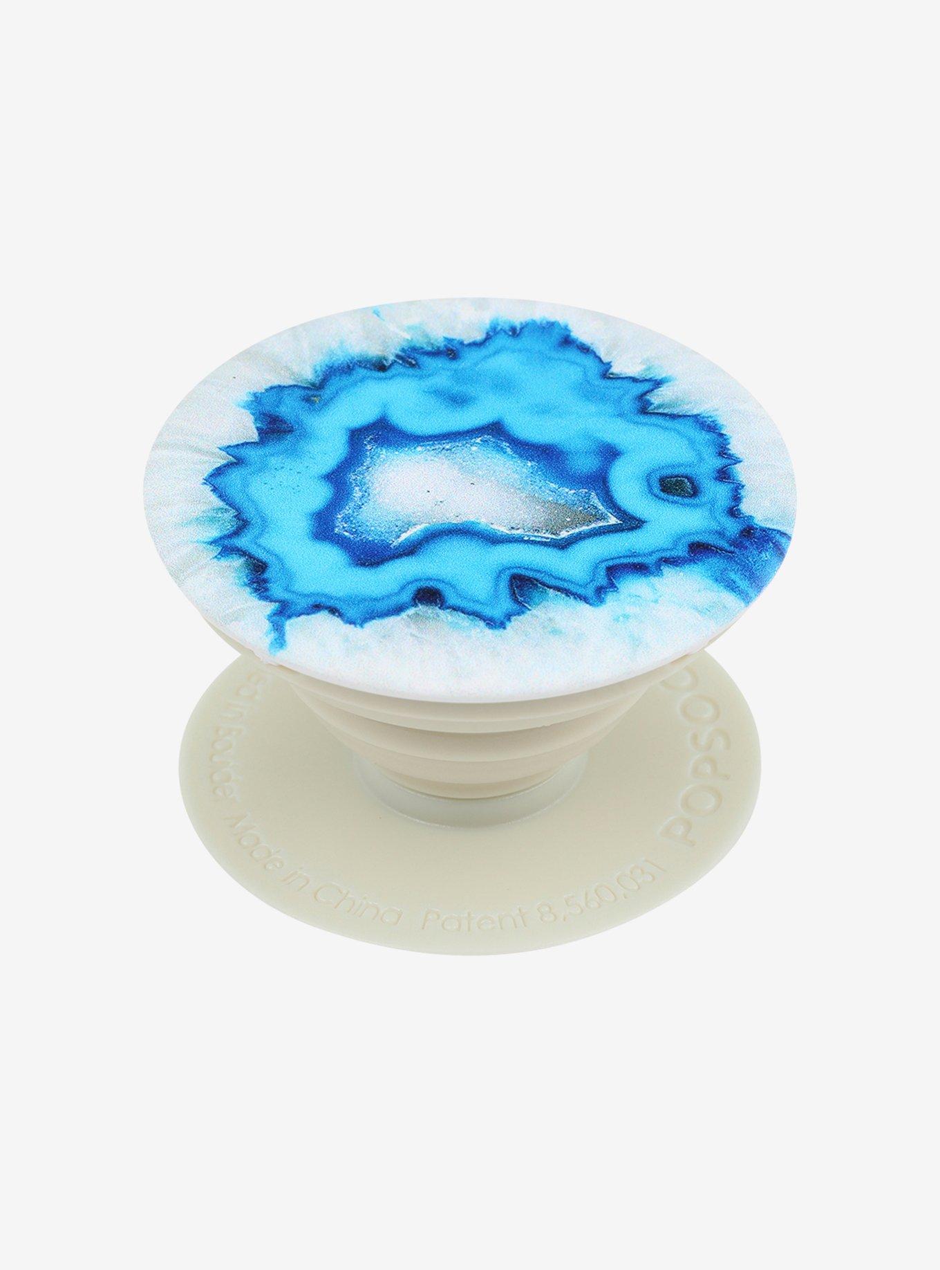 PopSockets Blue Agate Phone Grip & Stand, , hi-res