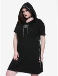 BlackCraft Baphomet Hooded Dress Plus Size Hot Topic Exclusive, BLACK, hi-res