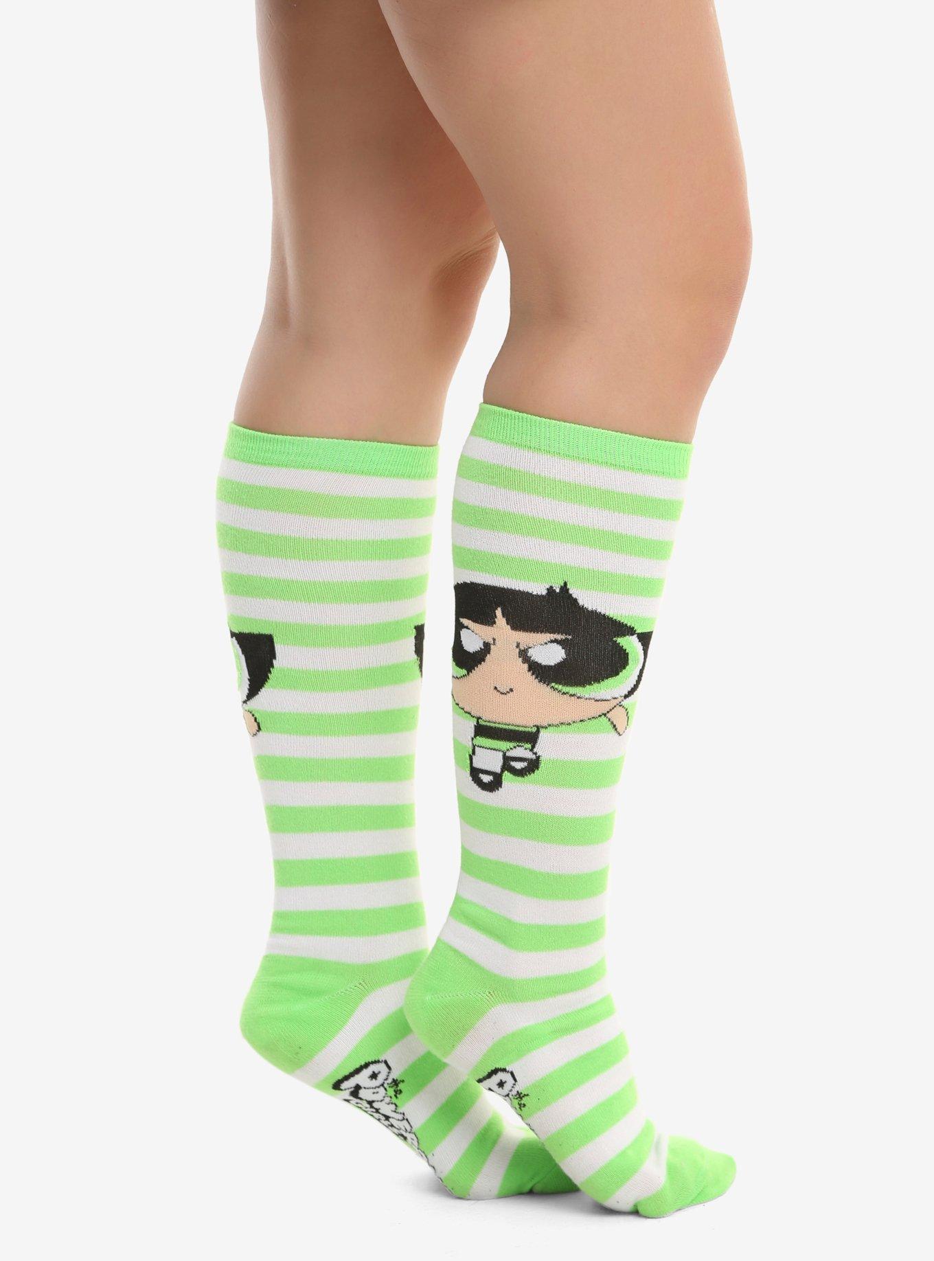 The Powerpuff Girls Buttercup Knee-High Socks, , hi-res
