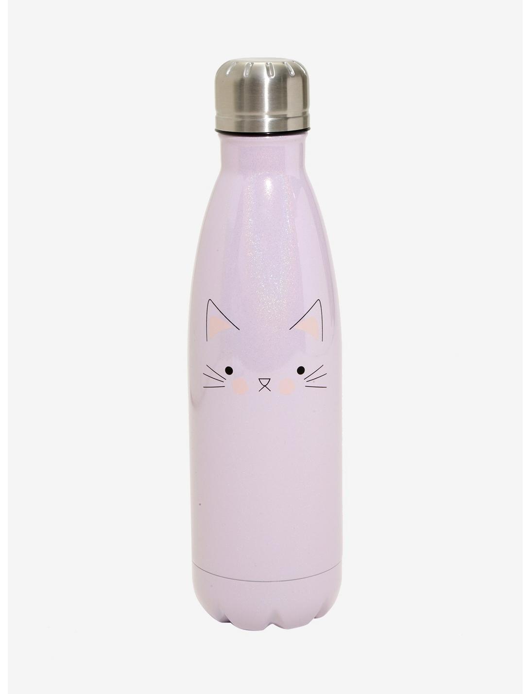Pure Pearlized Purple Cat Water Bottle, , hi-res
