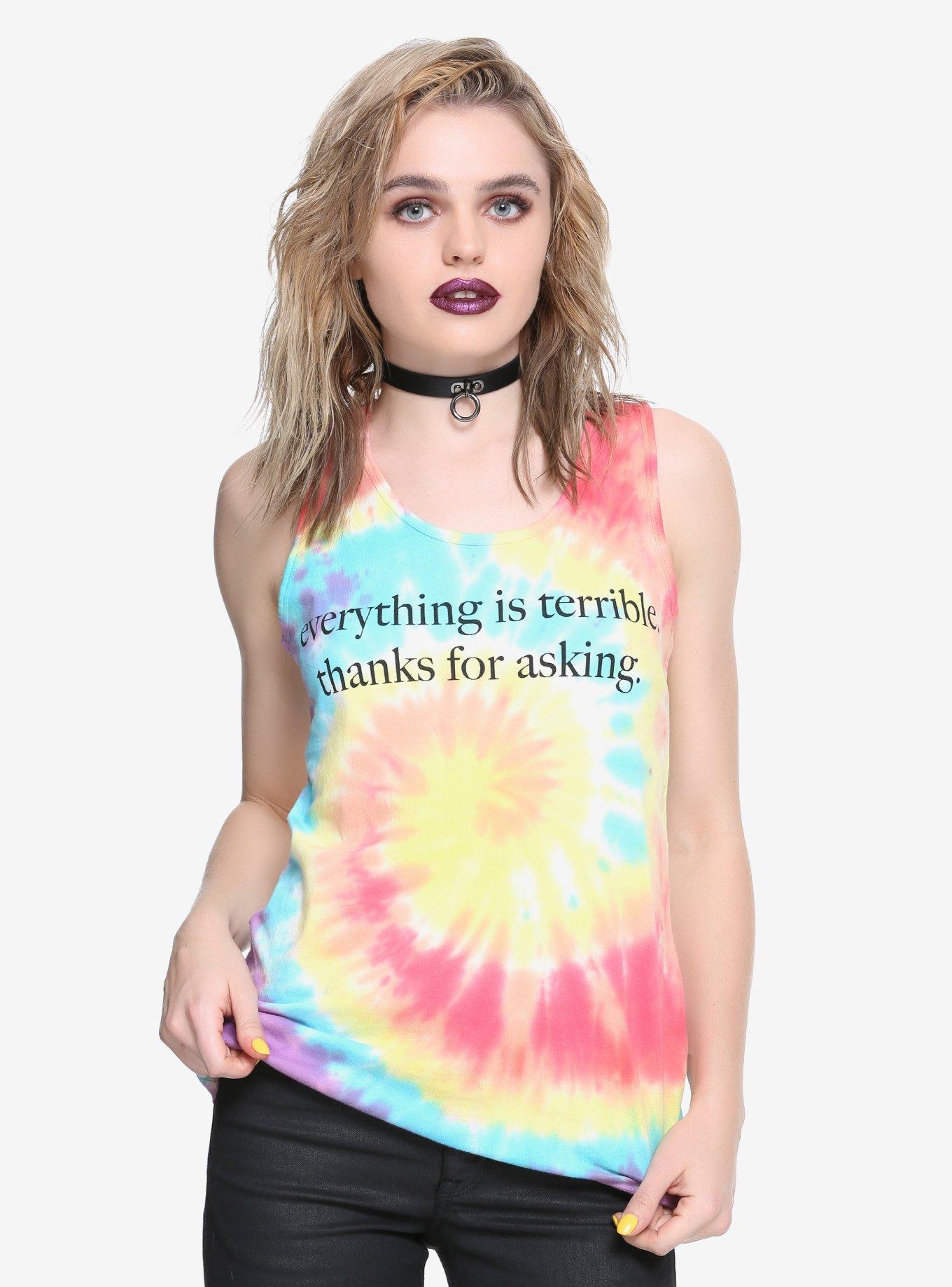Everything Is Terrible Tie Dye Girls Tank Top | Hot Topic