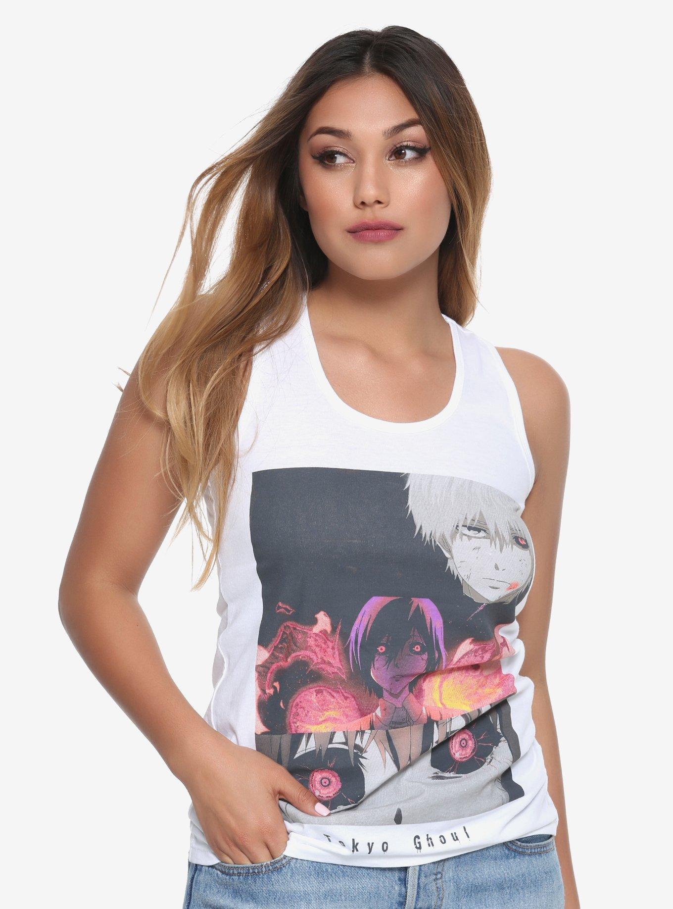 Tokyo Ghoul Panel Girls Tank Top, BLACK, hi-res