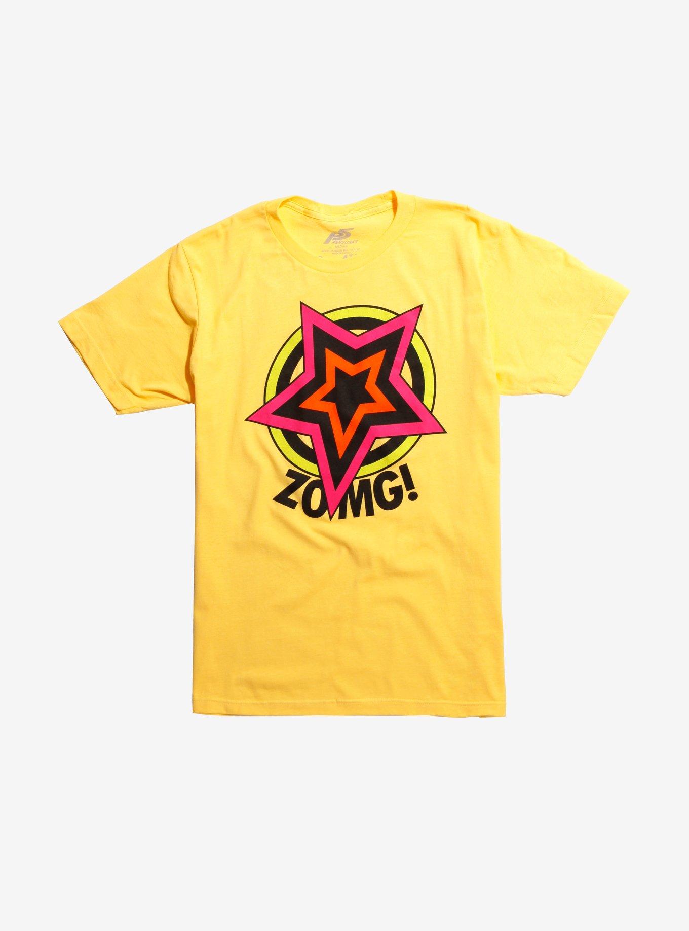 Men's Zomg! T-Shirt Yellow : : Clothing, Shoes & Accessories