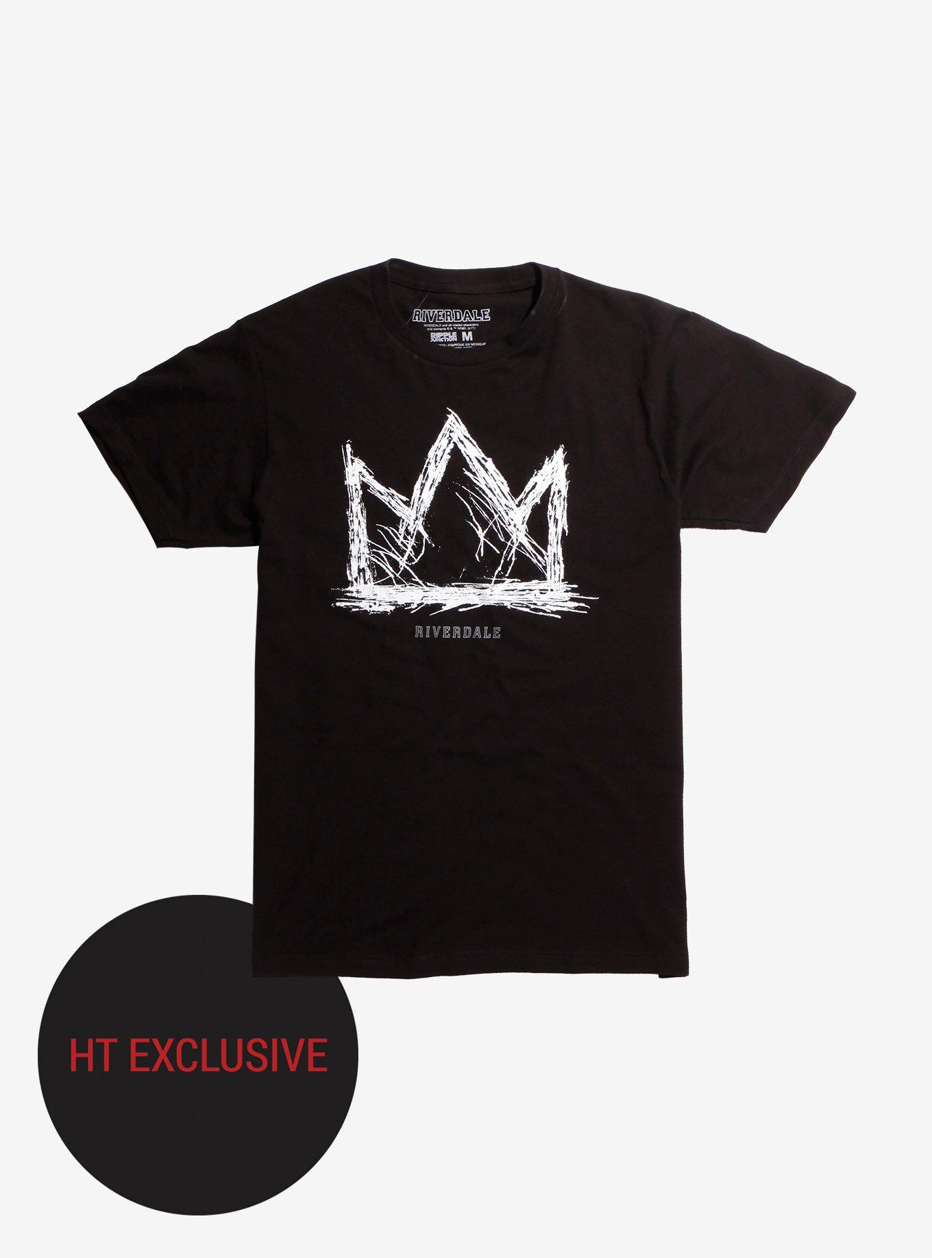 Riverdale Jughead Scratch Crown T-Shirt Hot Topic Exclusive, BLACK, hi-res