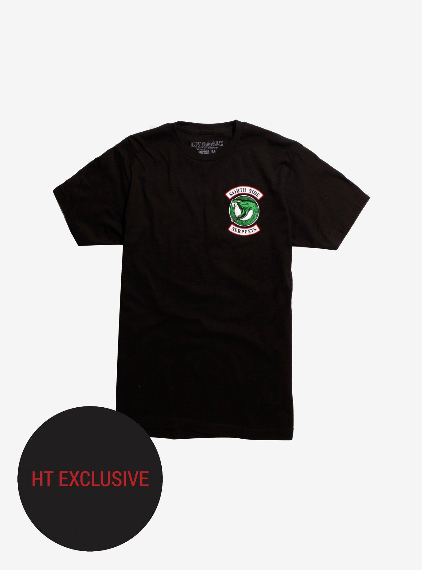 Popgear Riverdale T-Shirt Donna Aderente - Logo Southside Serpents, Colore Nero