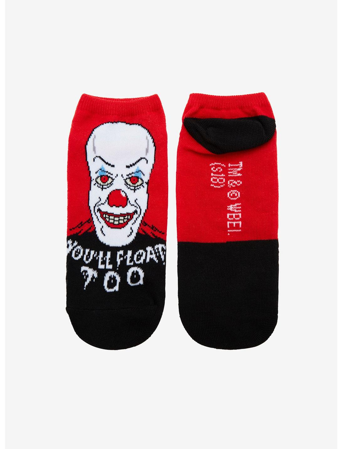 It Pennywise You'll Float Too No-Show Socks Hot Topic Exclusive, , hi-res