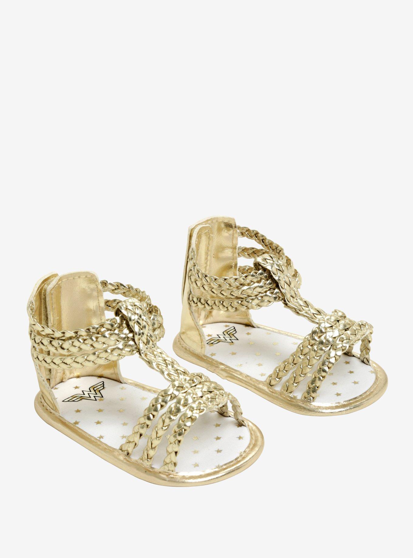 DC Comics Wonder Woman Toddler Sandals, GOLD, hi-res