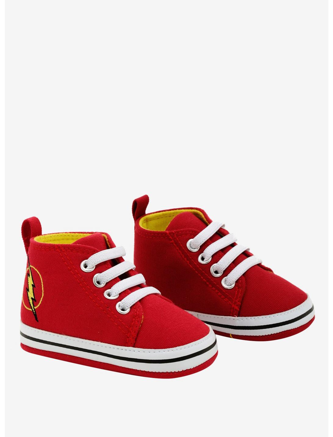 DC Comics The Flash Toddler Sneakers - BoxLunch Exclusive, RED, hi-res