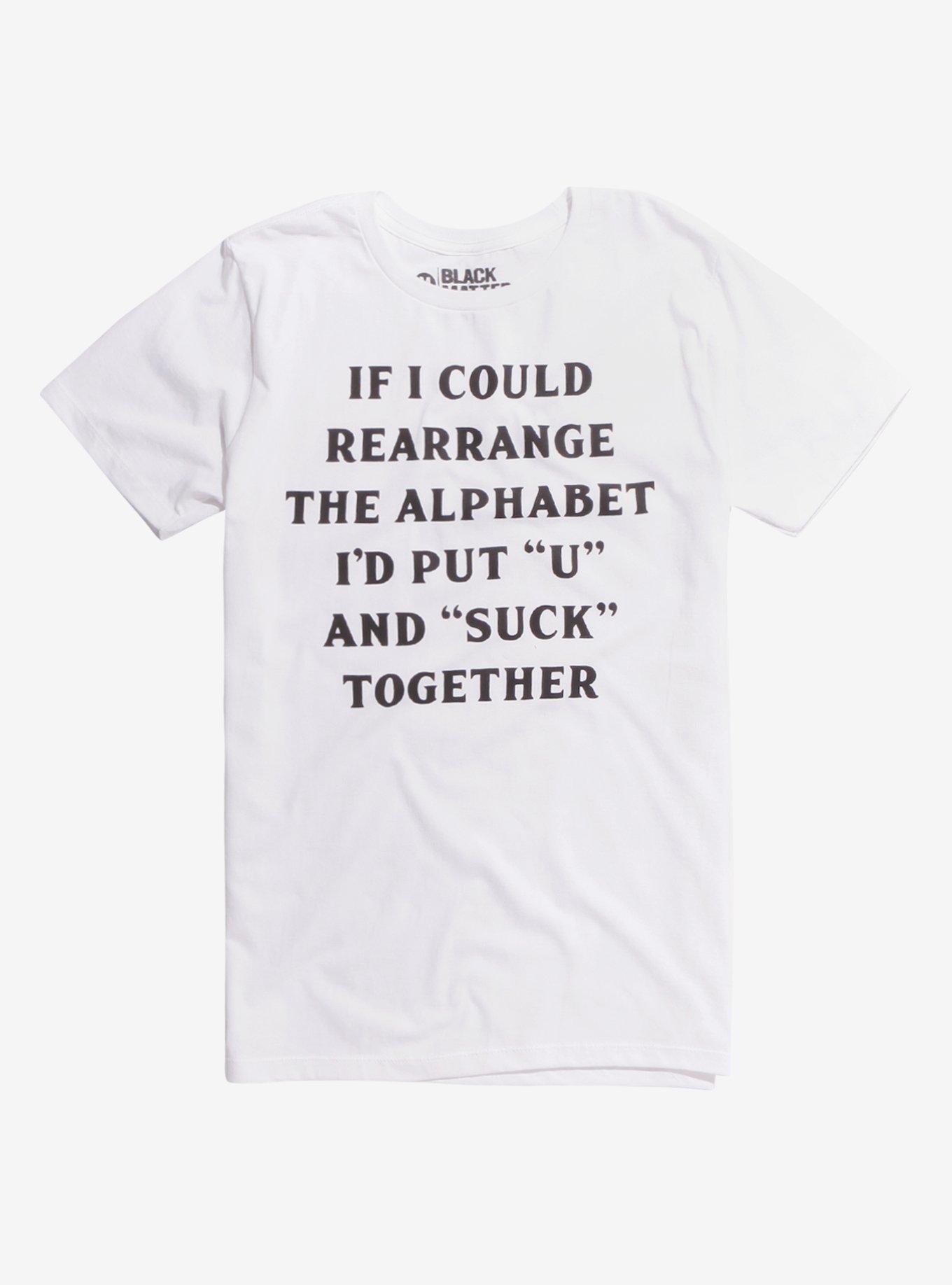 Rearrange The Alphabet T-Shirt, BLACK, hi-res