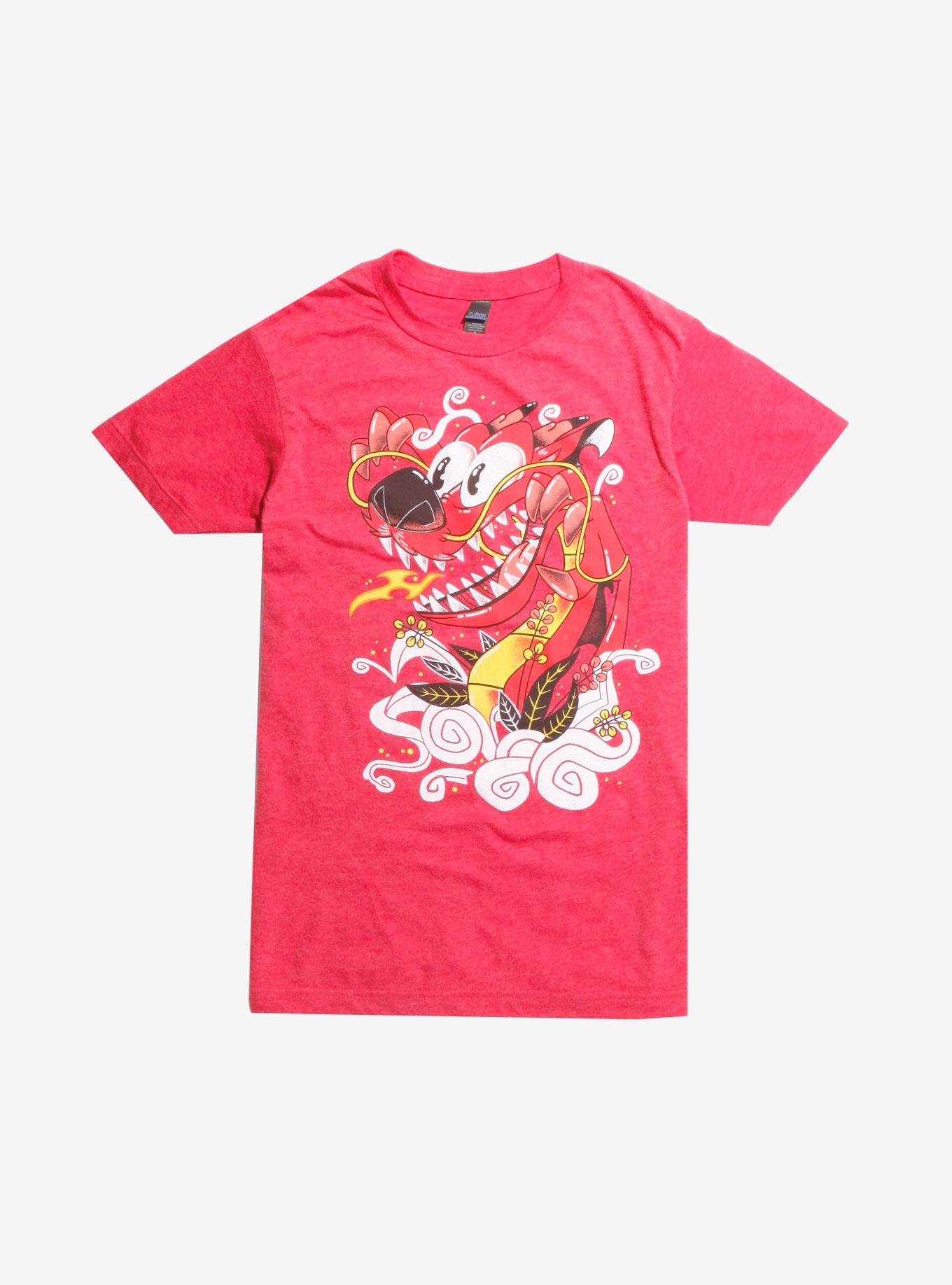 Disney Mulan Mushu Mouth Open T-Shirt, RED, hi-res