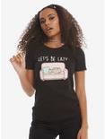 Pusheen Lazy Girls T-Shirt, BLACK, hi-res