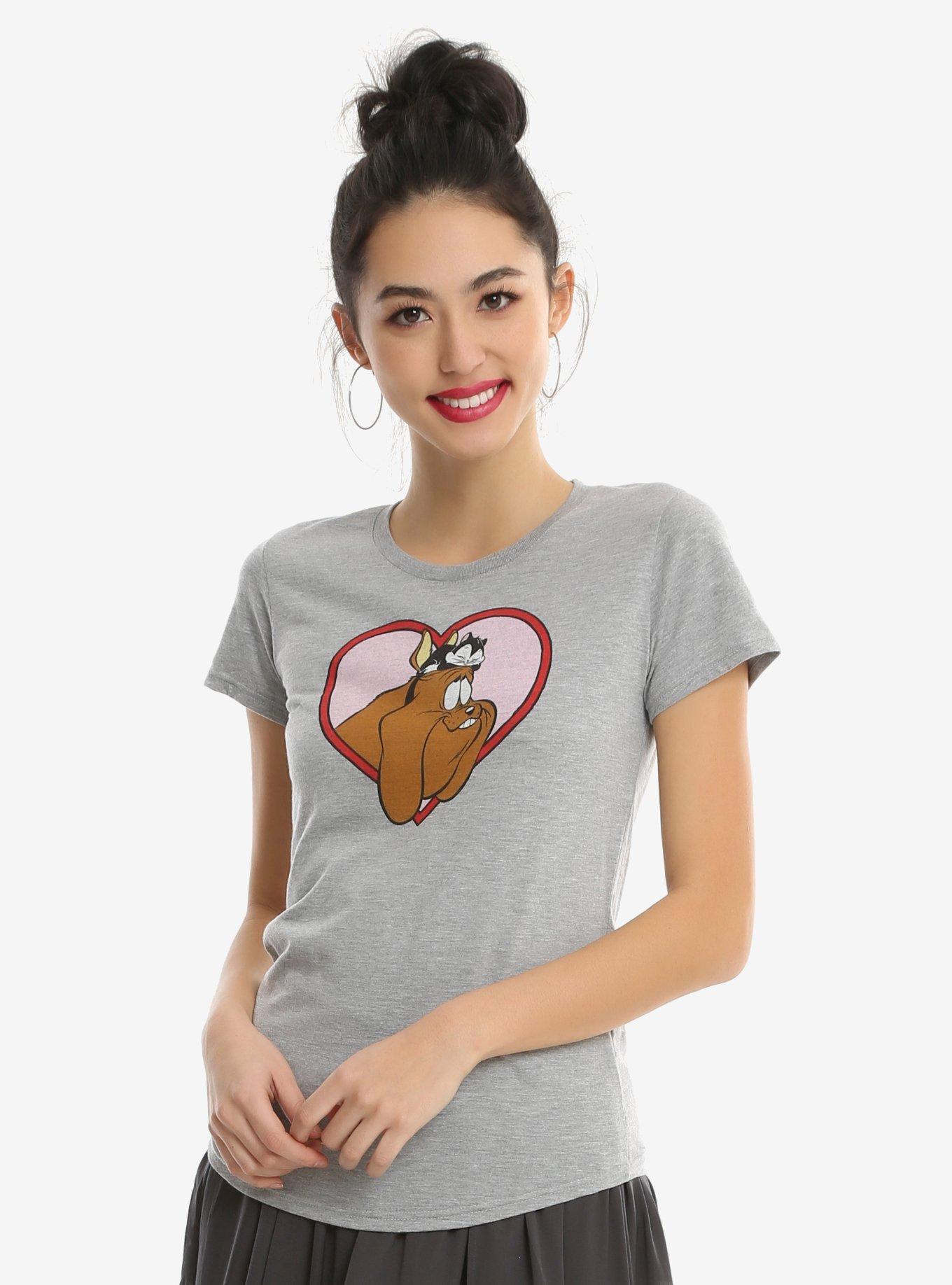 Looney Tunes Marc Antony & Pussyfoot Womens Tee - BoxLunch Exclusive |  BoxLunch