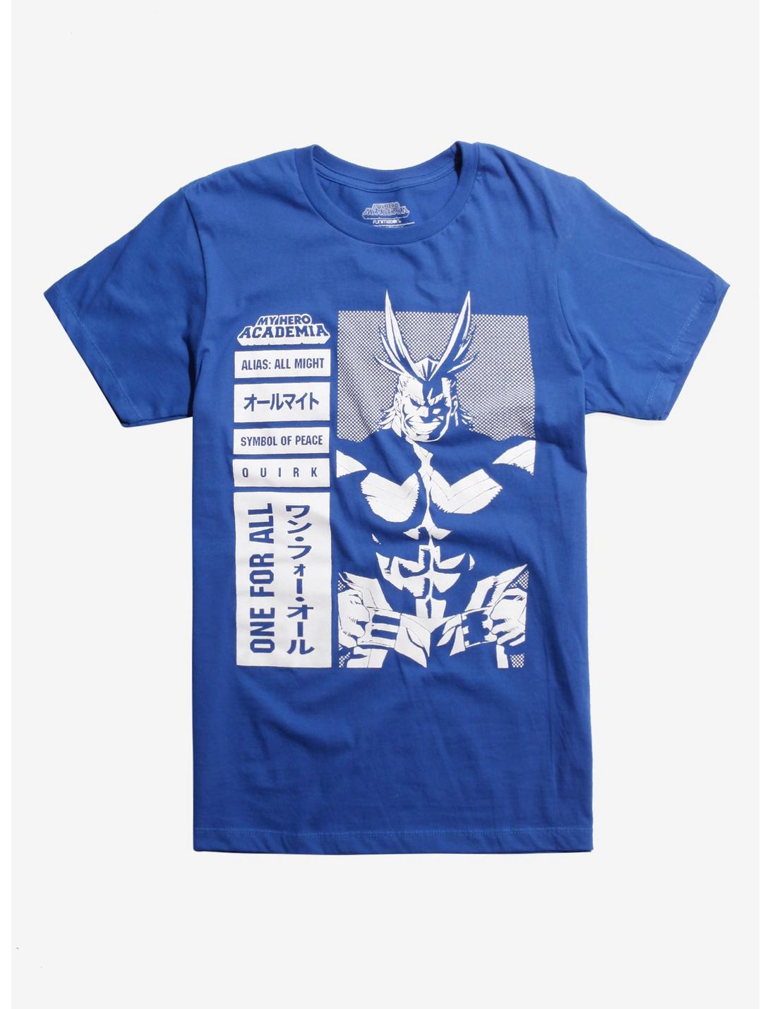 My Hero Academia All Might One For All T-Shirt, ROYAL BLUE, hi-res