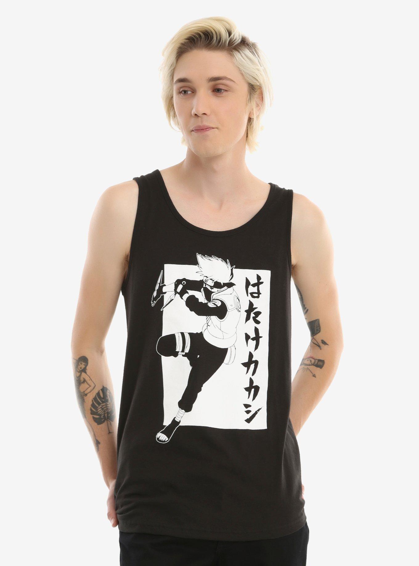 Naruto Shippuden Kakashi Tank Top, BLACK, hi-res