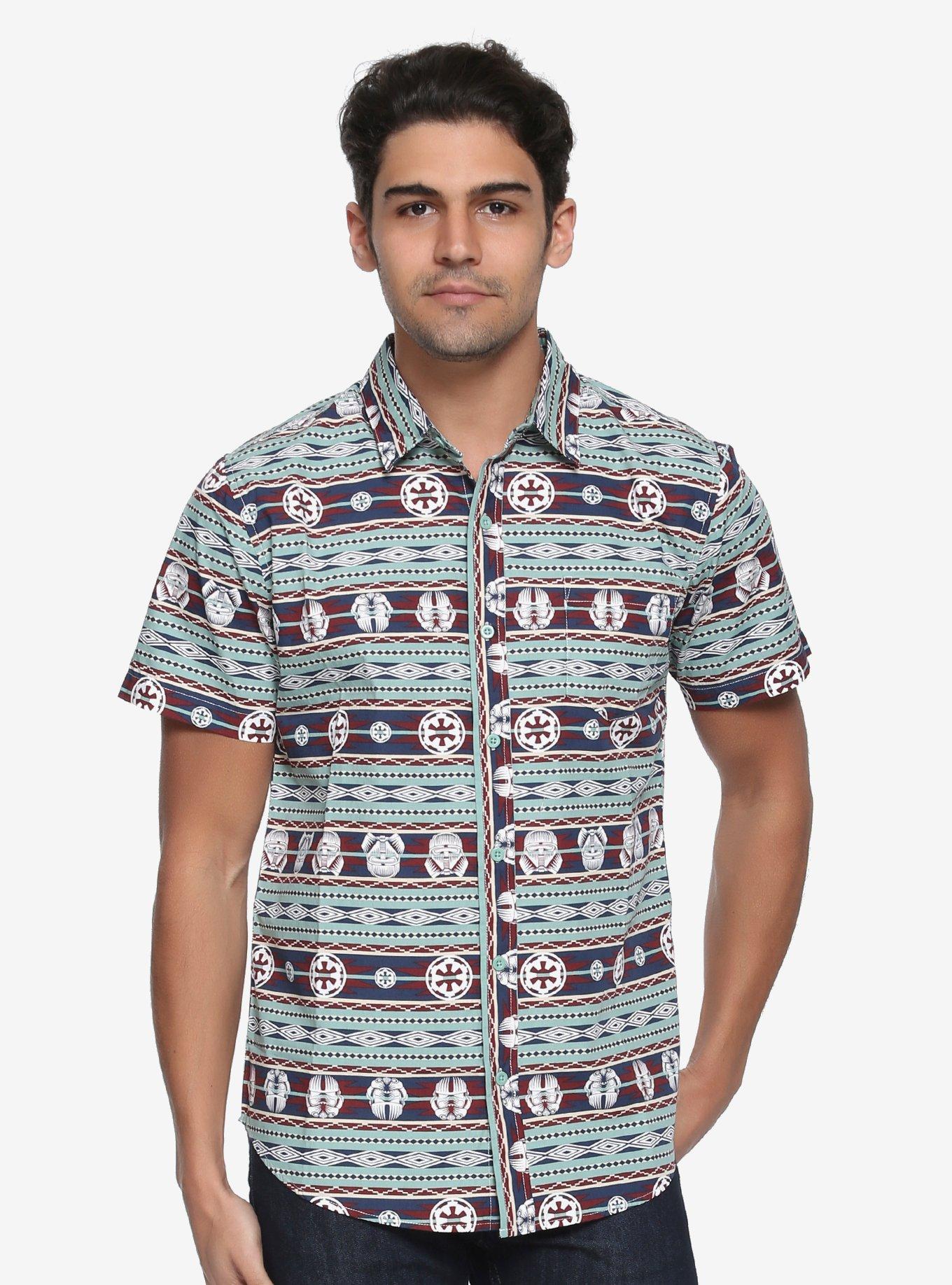 Our Universe Star Wars Solo Pattern Woven Button-Up - BoxLunch Exclusive, MULTI, hi-res