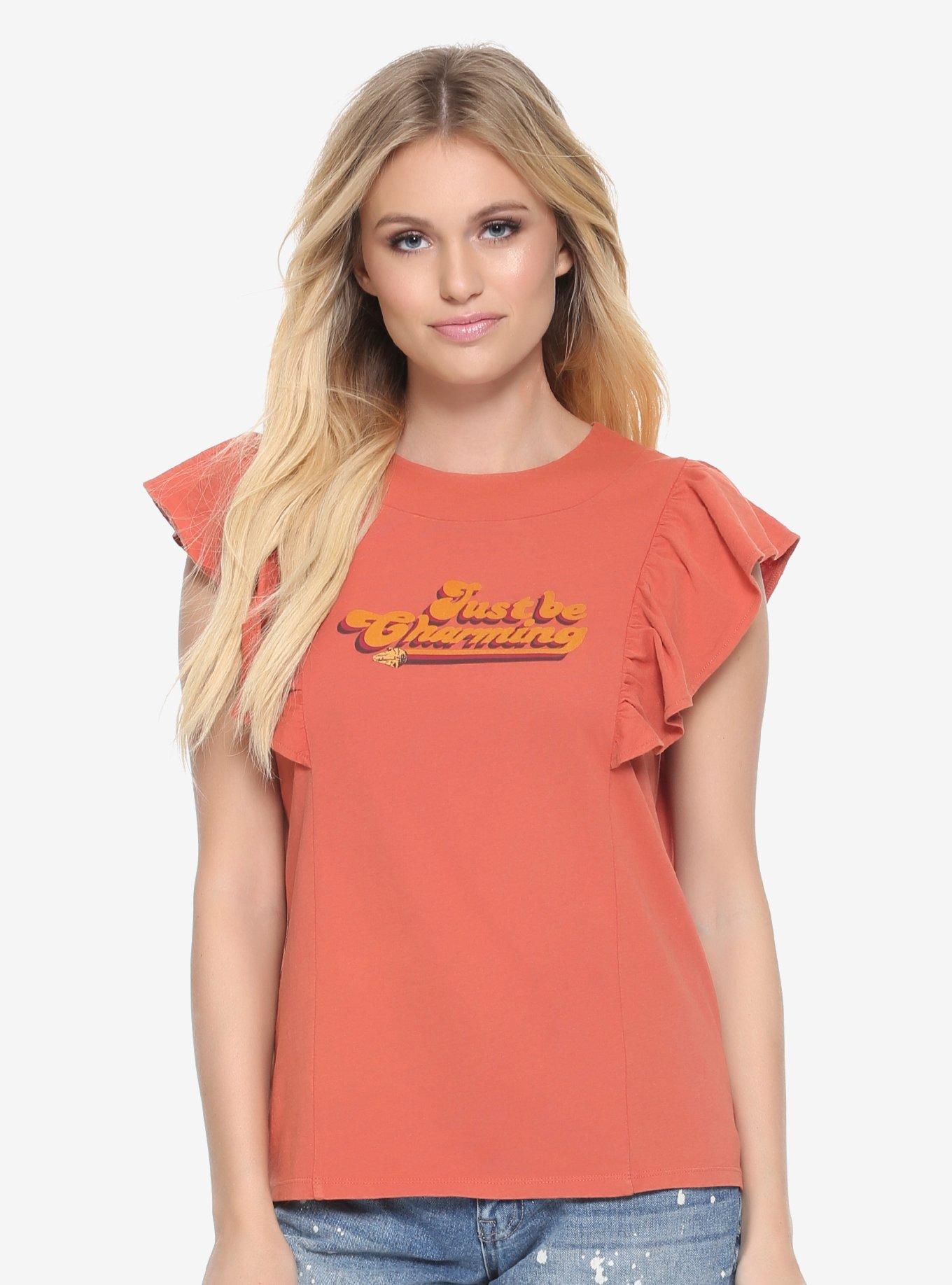 Her Universe Star Wars Womens Ruffle Tank Top - BoxLunch Exclusive, NATURAL, hi-res