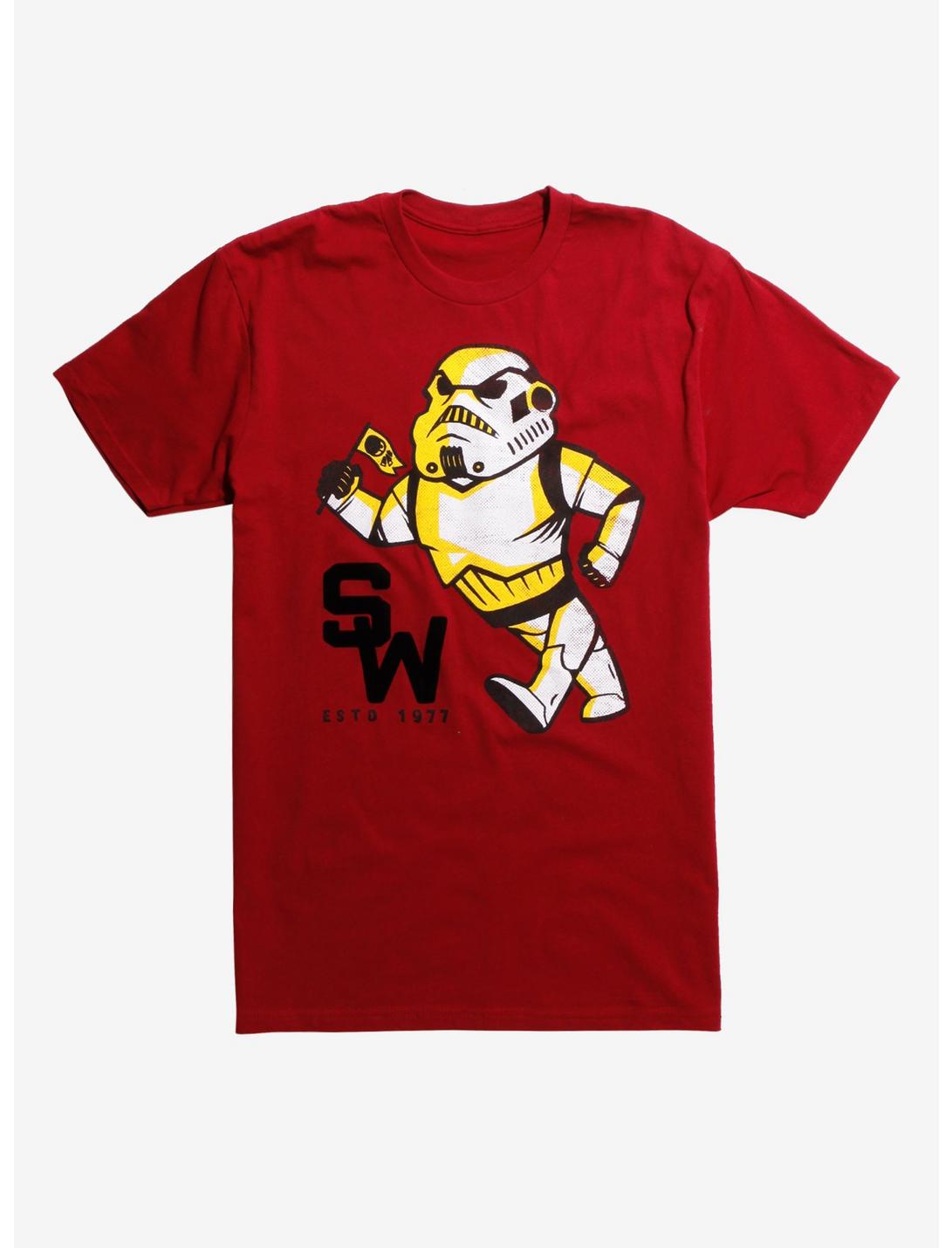 Star Wars Stormtrooper 77 T-Shirt - BoxLunch Exclusive, RED, hi-res