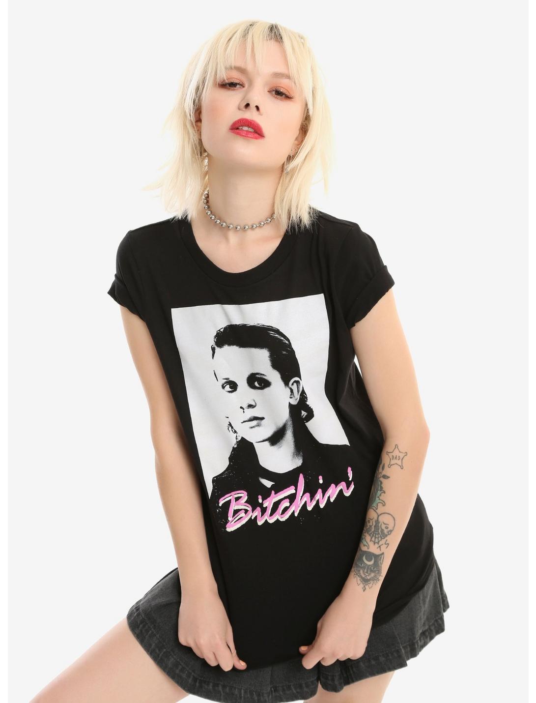 Stranger Things Eleven Bitchin' Girls T-Shirt, BLACK, hi-res