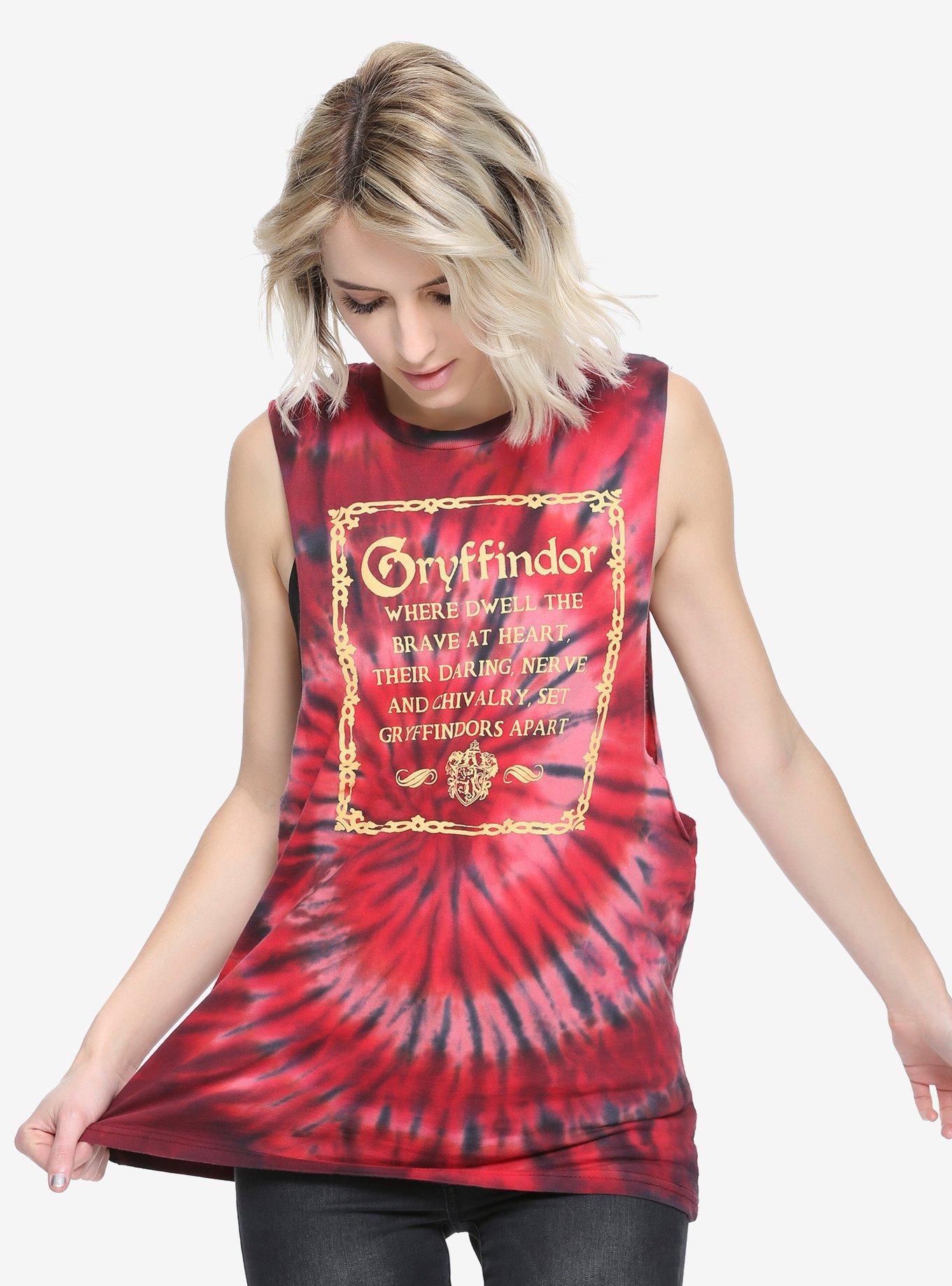 Harry Potter Gryffindor Sorting Hat Tie Dye Girls Muscle Top, TIE DYE, hi-res