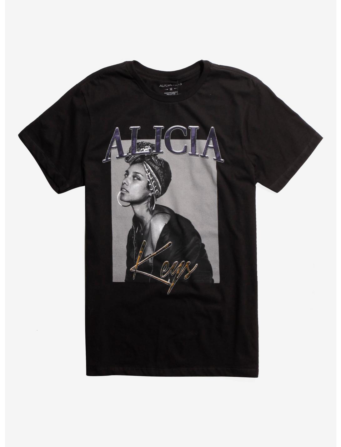 Alicia Keys Photo T-Shirt, BLACK, hi-res