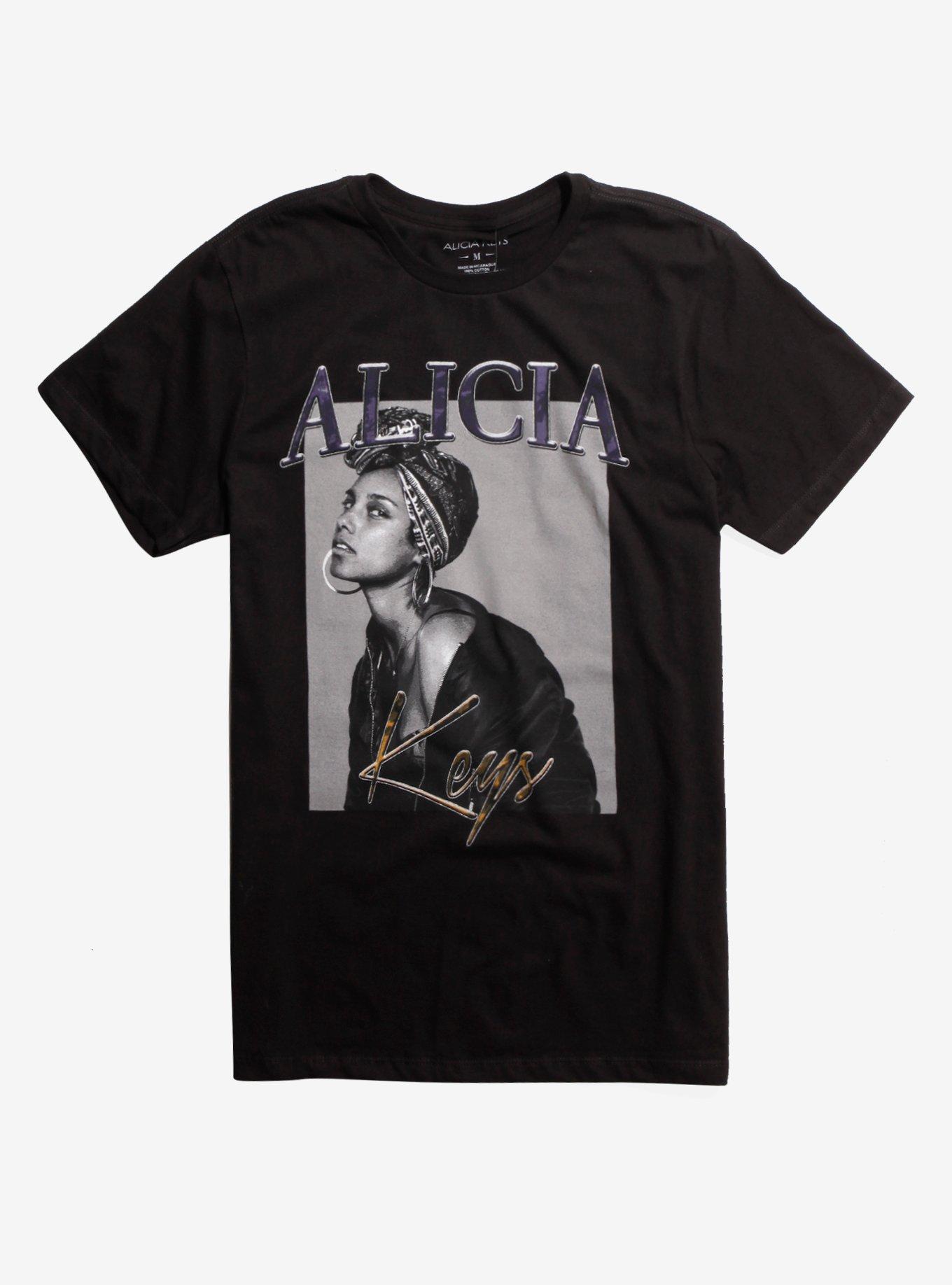 Alicia Keys Photo T-Shirt, BLACK, hi-res