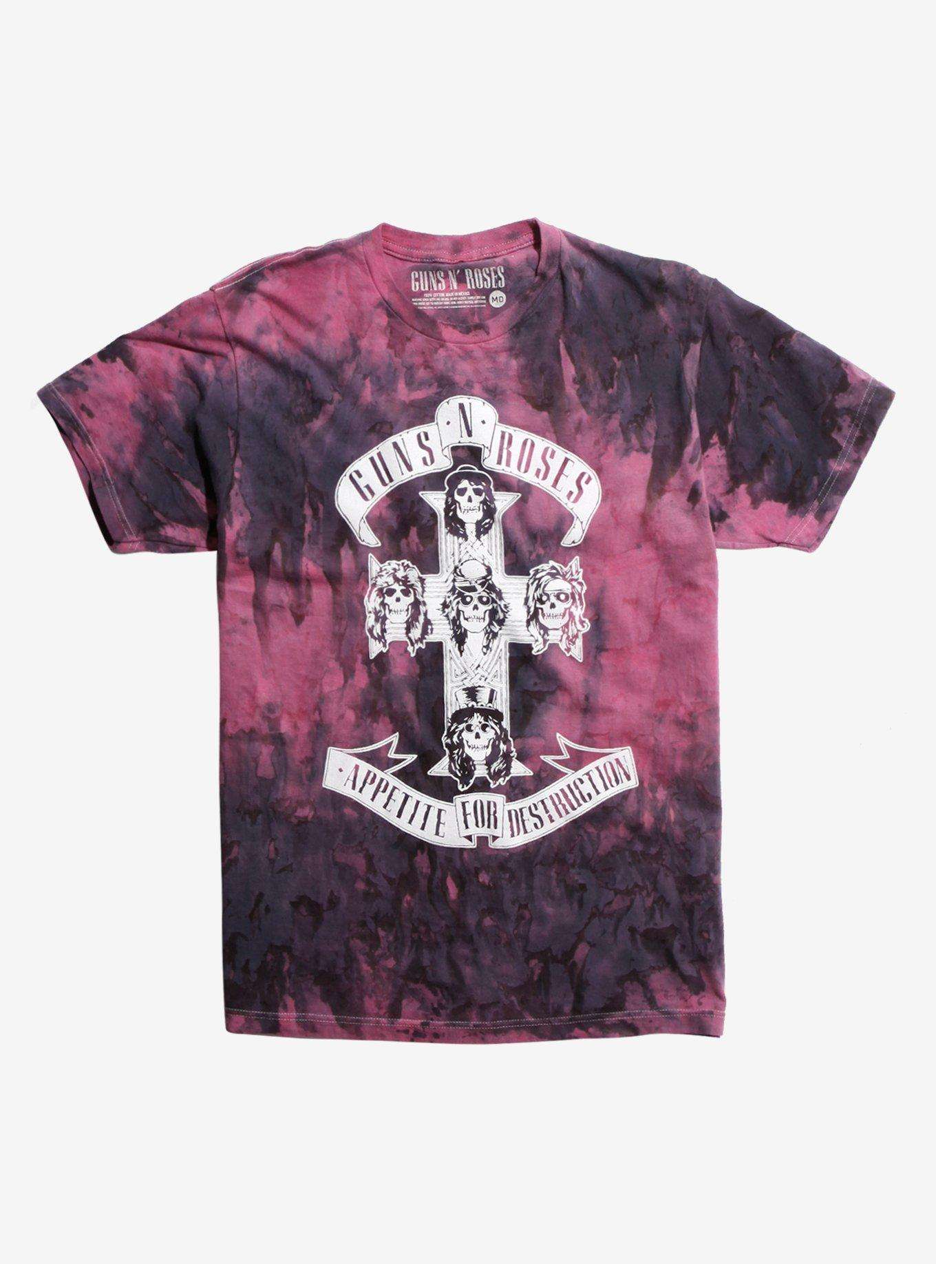 Guns N' Roses Appetite For Destruction Purple Wash T-Shirt