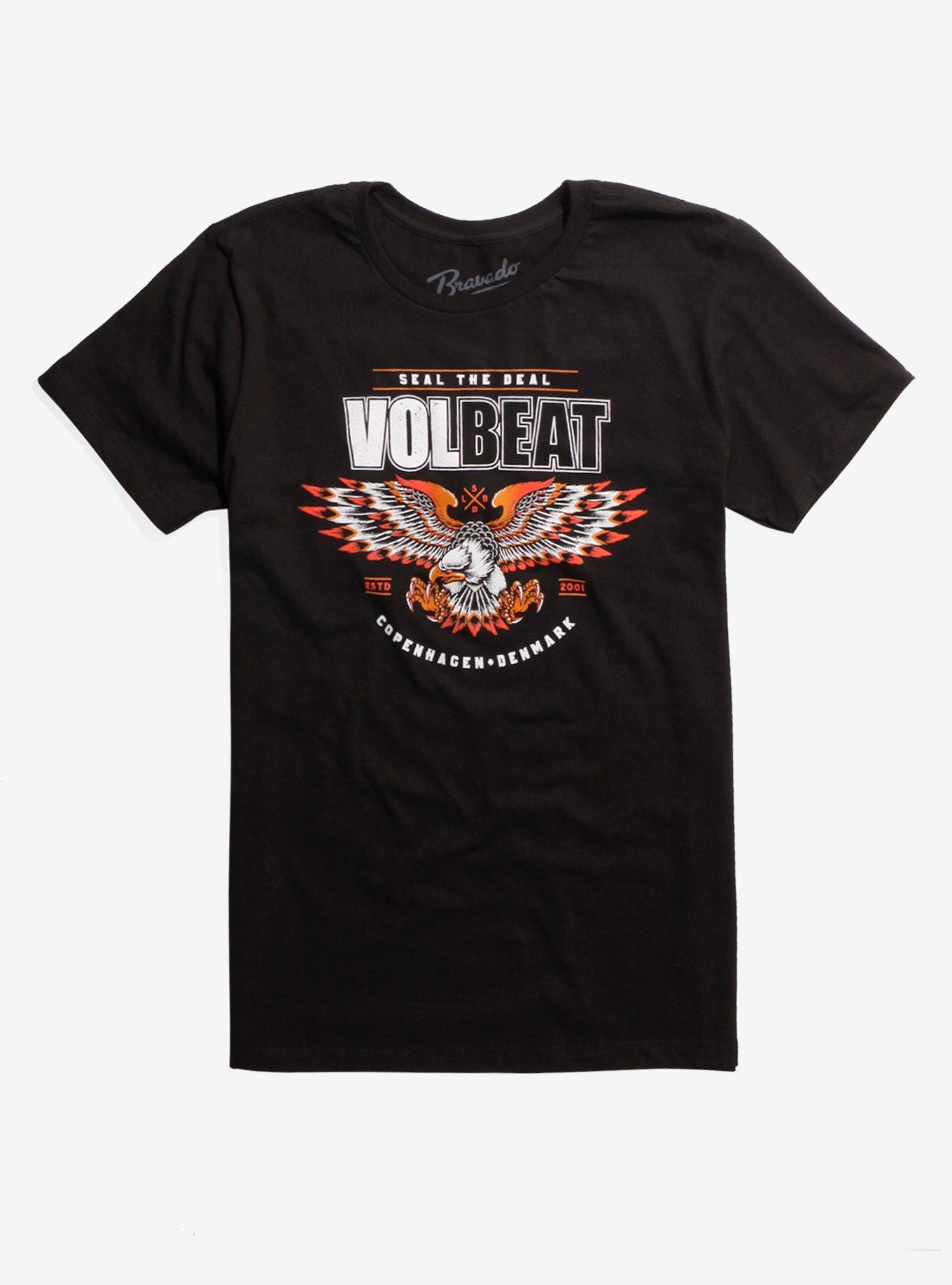 Volbeat T-Shirt Ufficiale 'Seal The Deal & Let's Boogie' – Goat Logo – Unisex Cotone Morbido – Nero - 4
