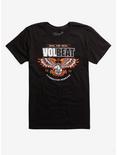 Volbeat Seal The Deal Eagle Logo T-Shirt, BLACK, hi-res