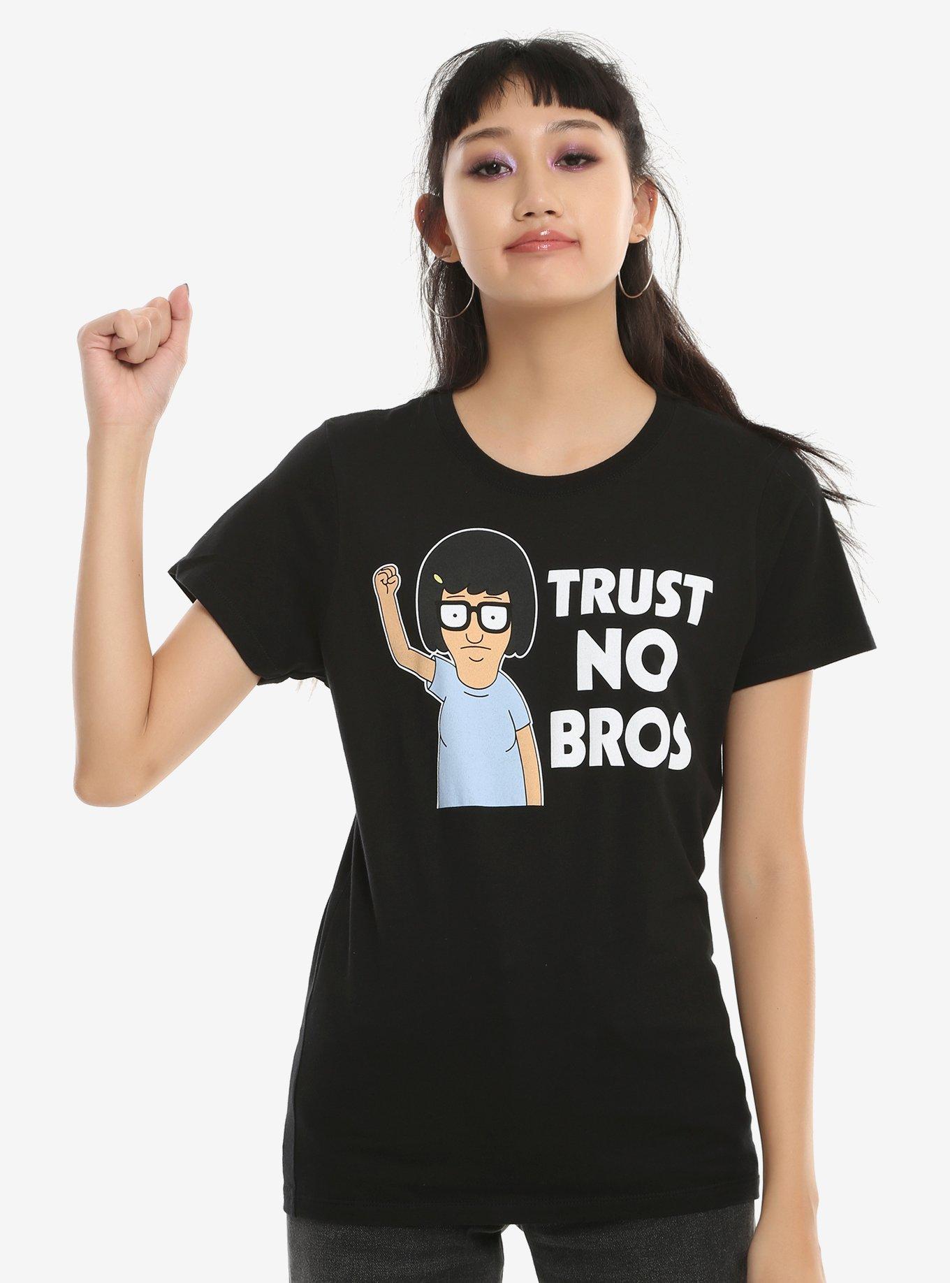 Bob’s Burgers Trust No Bros Girls T-Shirt, BLACK, hi-res
