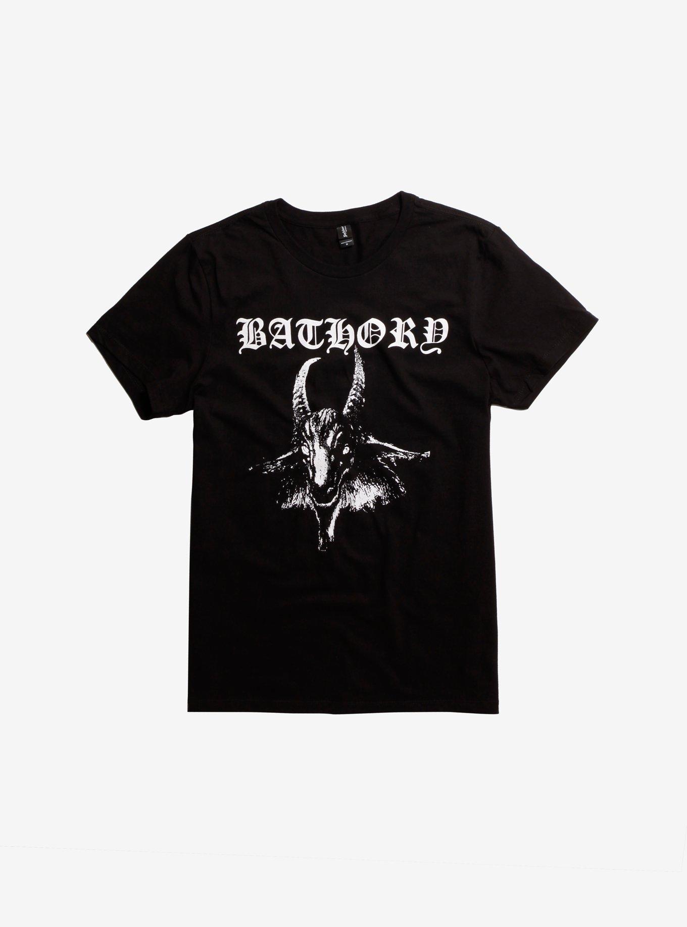 Bathory Goat Head T-Shirt, BLACK, hi-res