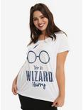 Harry Potter Yer A Wizard Girls T-Shirt Plus Size, WHITE, hi-res