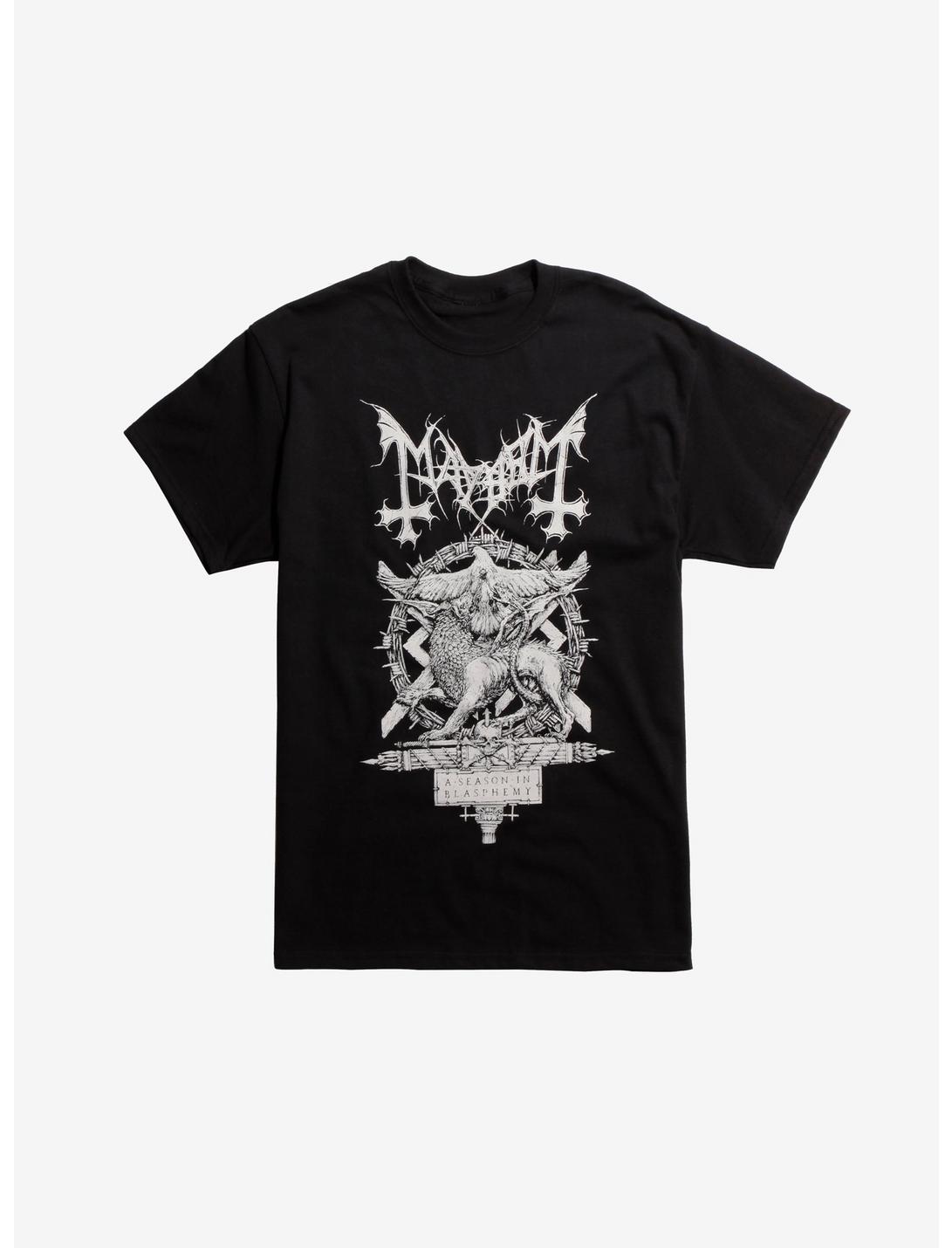 Mayhem A Season In Blasphemy T-Shirt, BLACK, hi-res