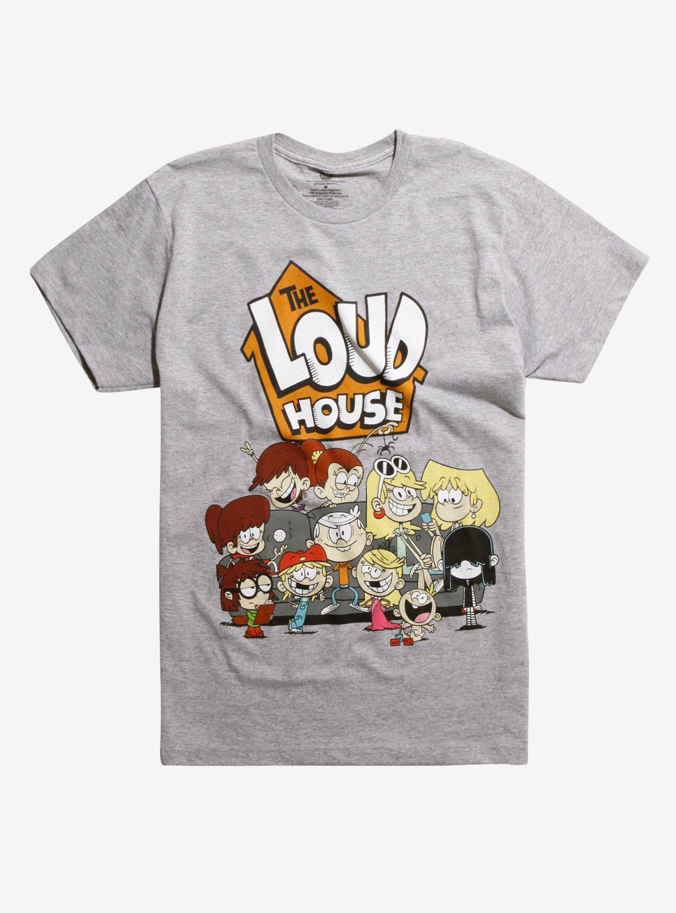The Loud House Group T-Shirt, GREY, hi-res