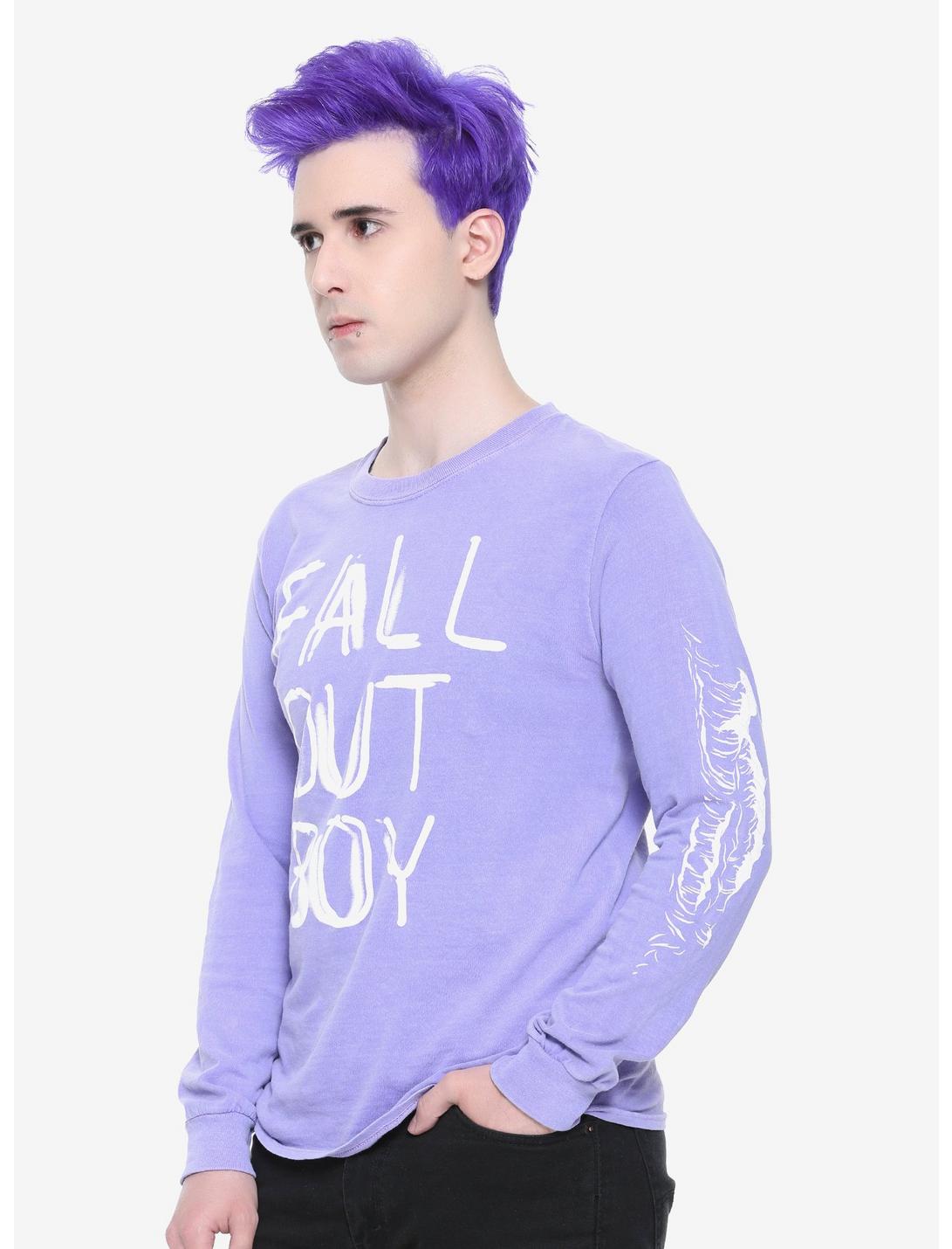 Fall Out Boy Lavender Long-Sleeve T-Shirt, PURPLE, hi-res