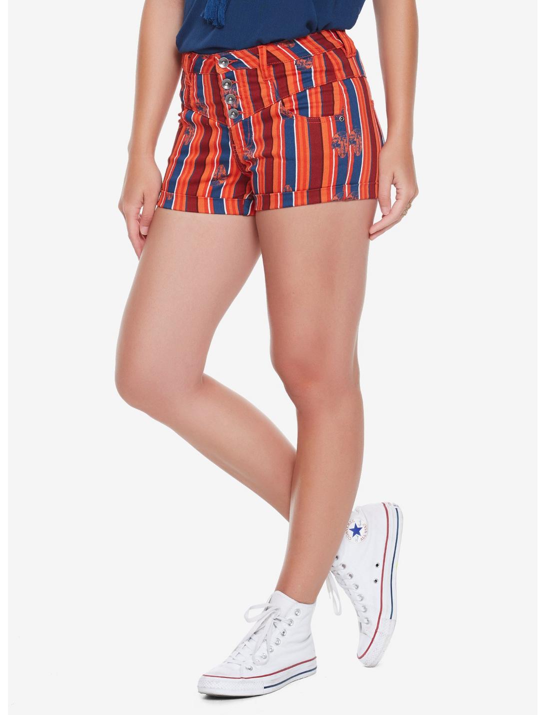 Star Wars Solo Striped High-Waisted Shorts, MULTI, hi-res