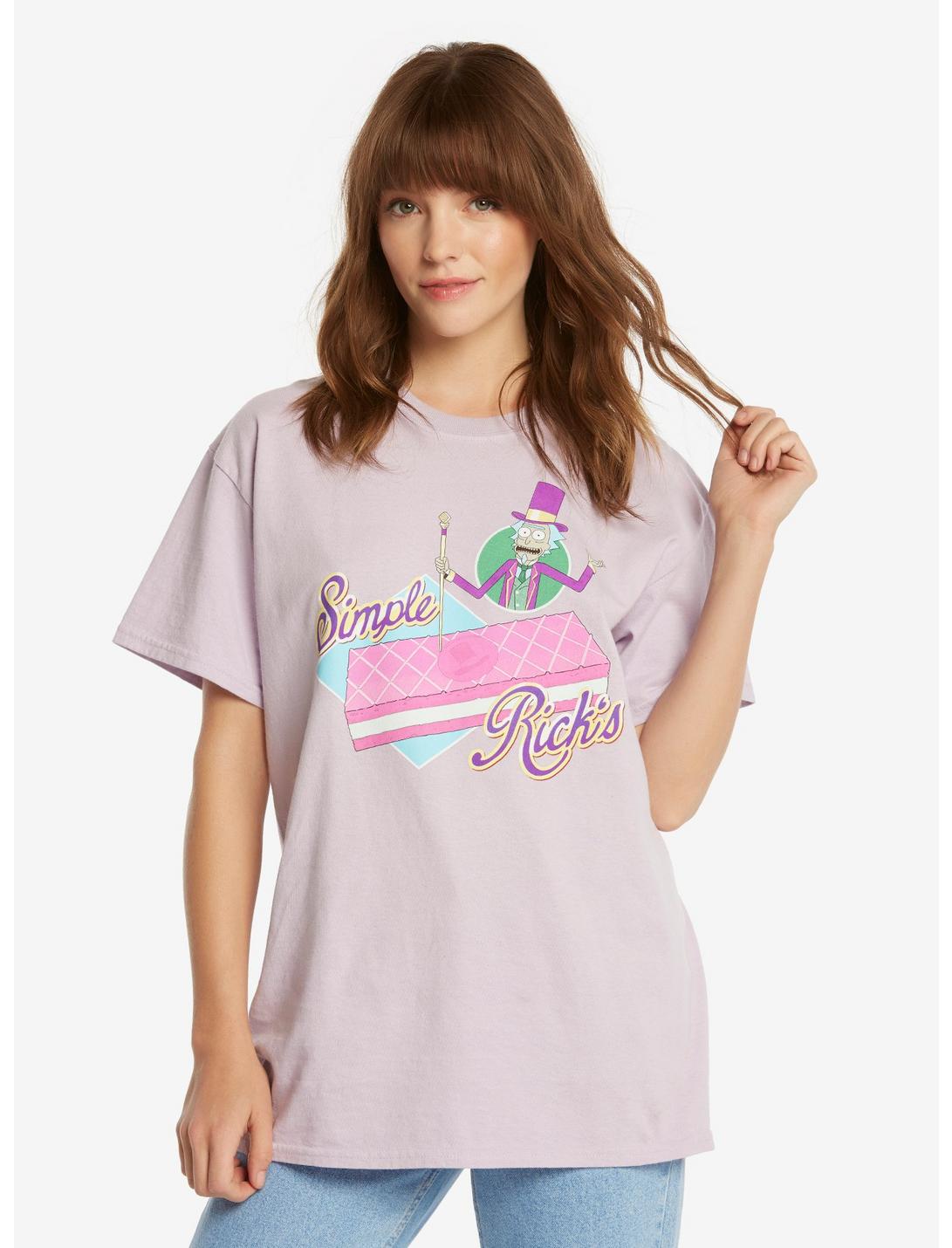 Rick And Morty Simple Rick Womens Tee - BoxLunch Exclusive, LILAC, hi-res