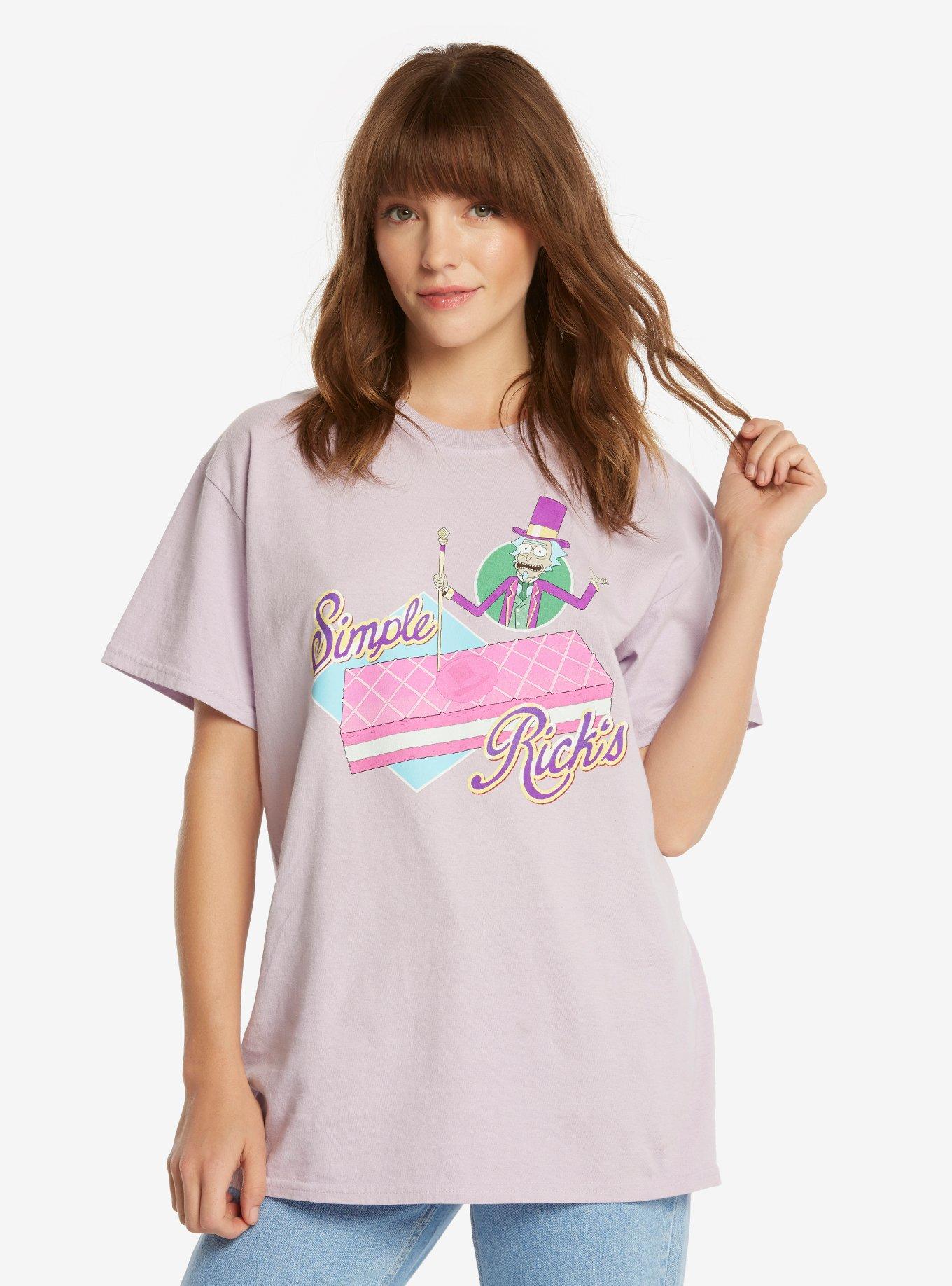 Rick And Morty Simple Rick Womens Tee - BoxLunch Exclusive, LILAC, hi-res
