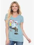 Rick And Morty Ice Cream Womens Tee - BoxLunch Exclusive, PEACH SORBET, hi-res