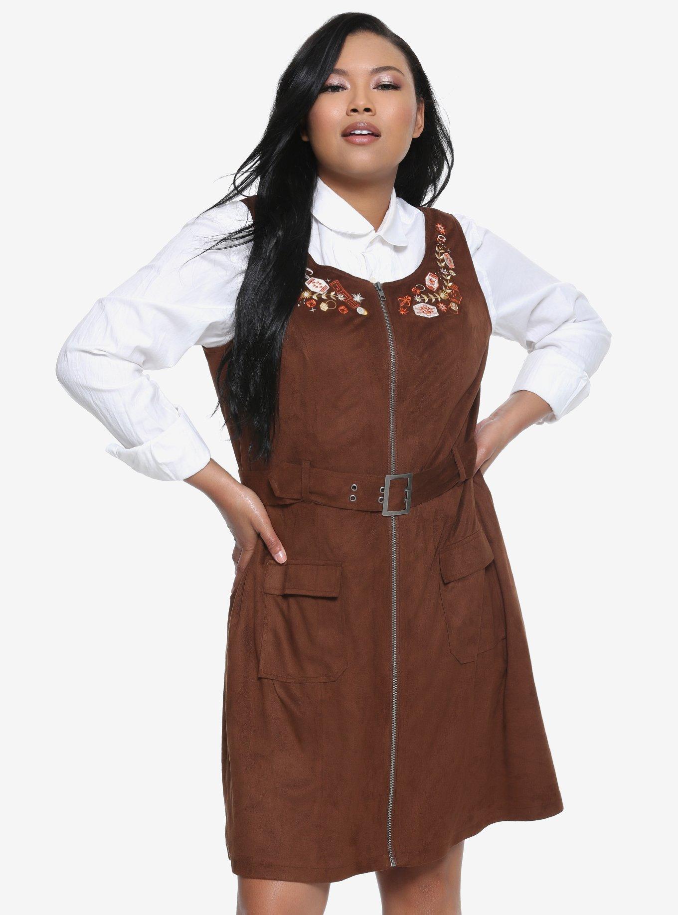 Star Wars Solo Suede Zipper Dress Plus Size, MULTI, hi-res