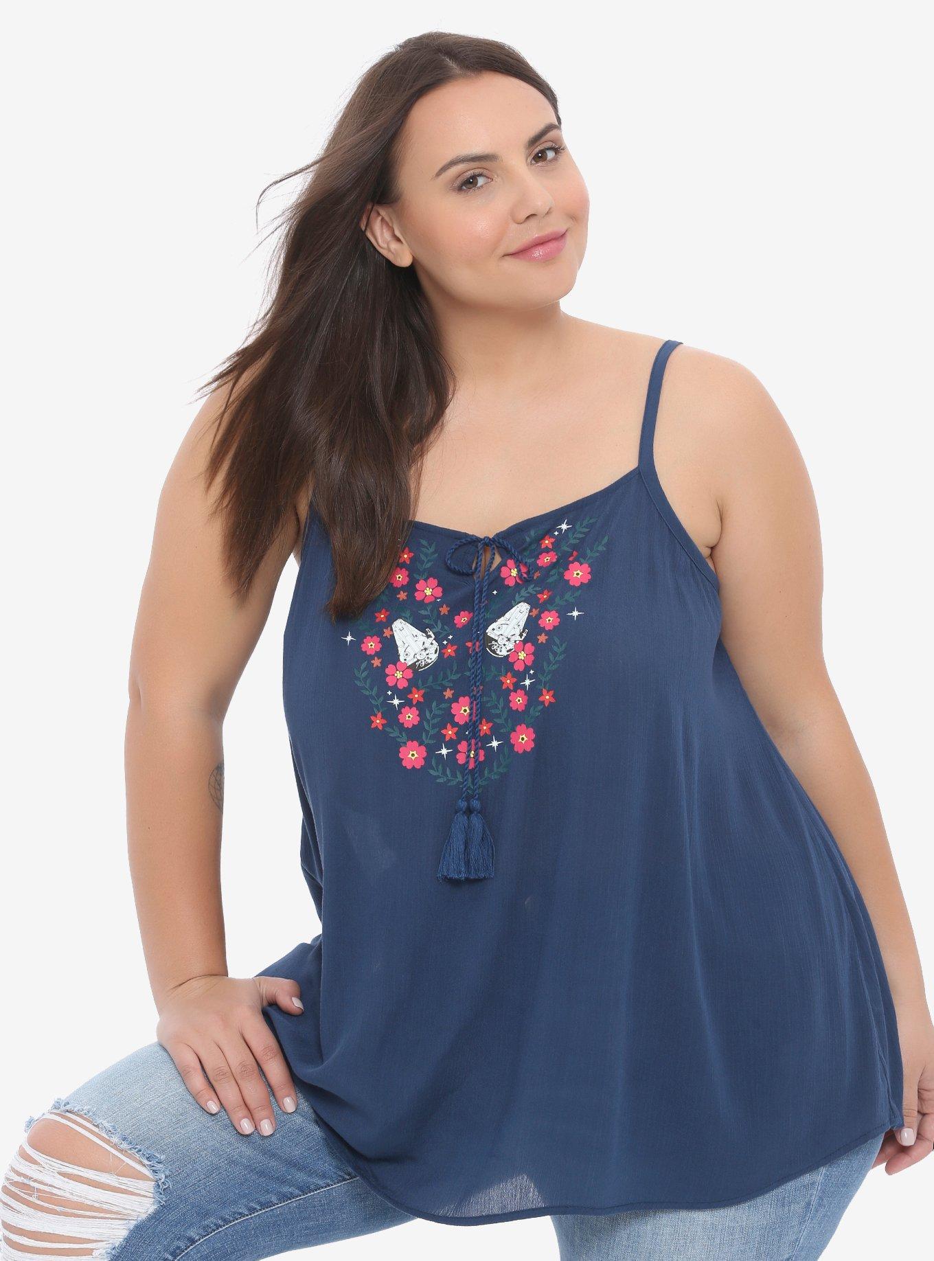 Star Wars Solo Tie Neck Girls Tank Top Plus Size, MULTI, hi-res