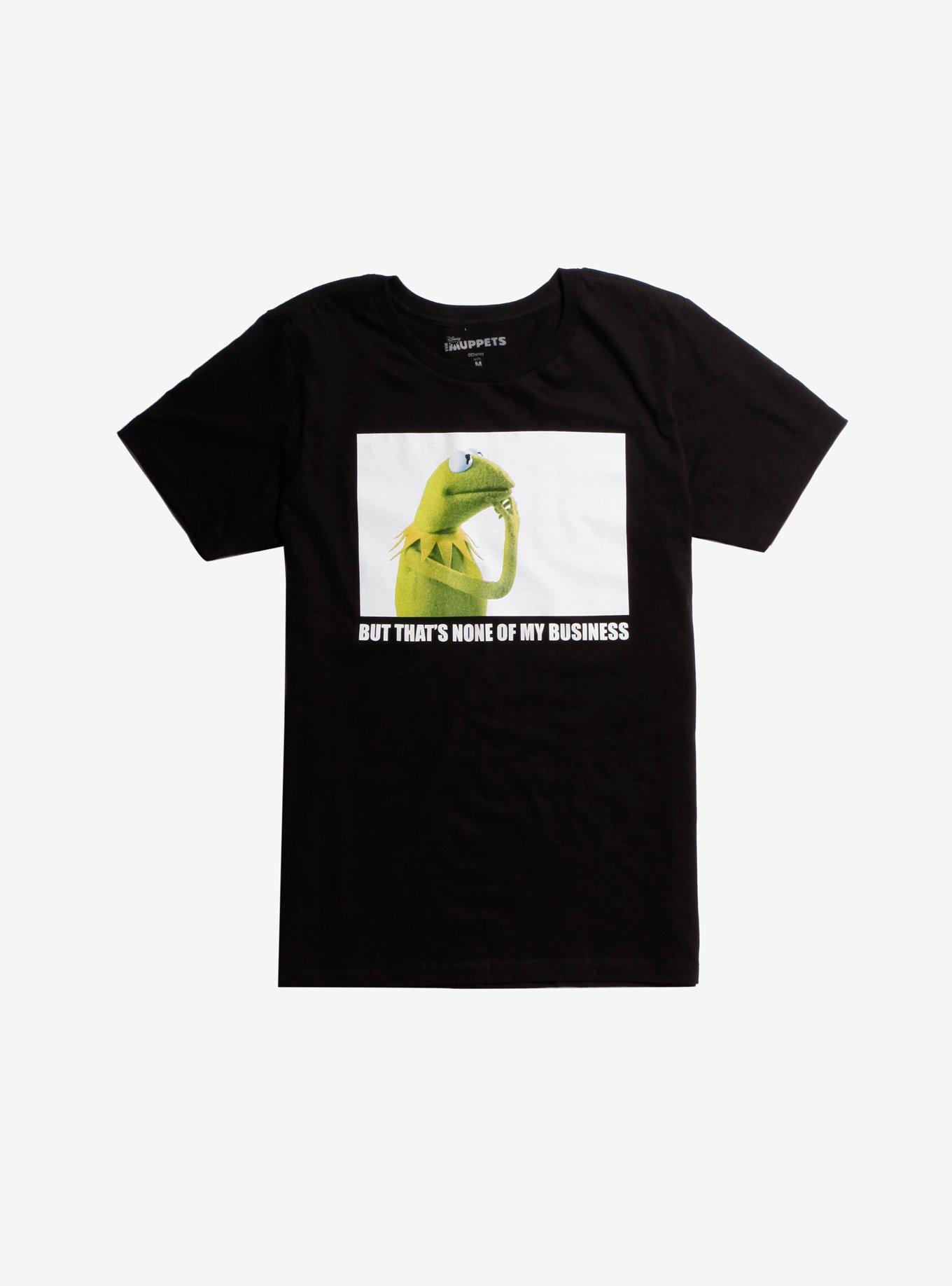 The Muppets Kermit None Of My Business T-Shirt, BLACK, hi-res