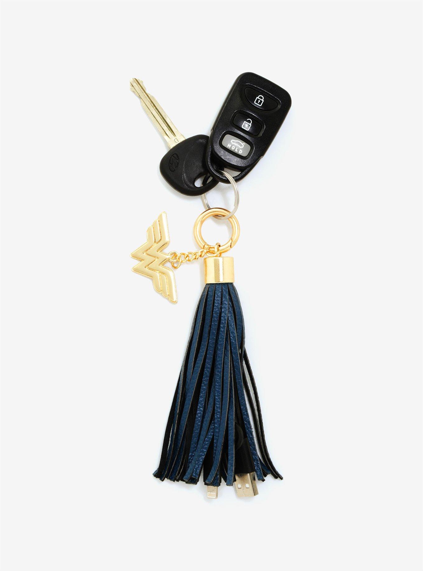 DC Comics Wonder Woman USB Charging Tassel Key Chain, , hi-res