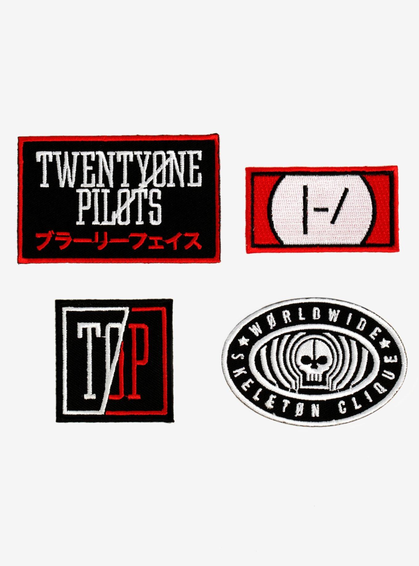 Twenty One Pilots Symbols Logos Iron-On Patches Set, , hi-res