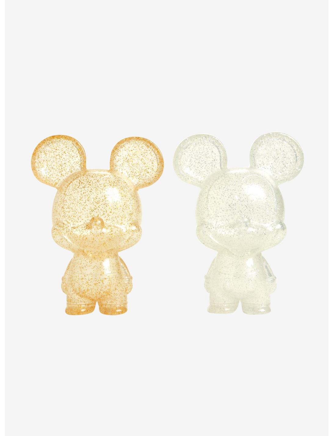 Funko Disney Mickey Mouse Gold & Silver Glitter Hikari XS Limited Edition Vinyl Figure Set Hot Topic Exclusive, , hi-res