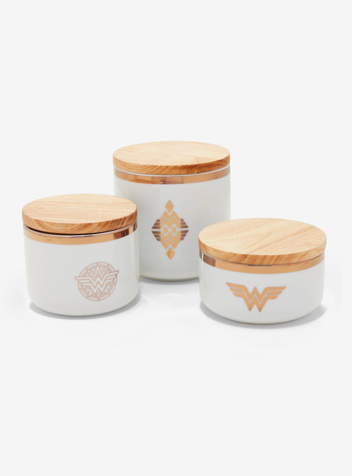 Wonder Woman Ceramic Jar Set - BoxLunch Exclusive, , hi-res