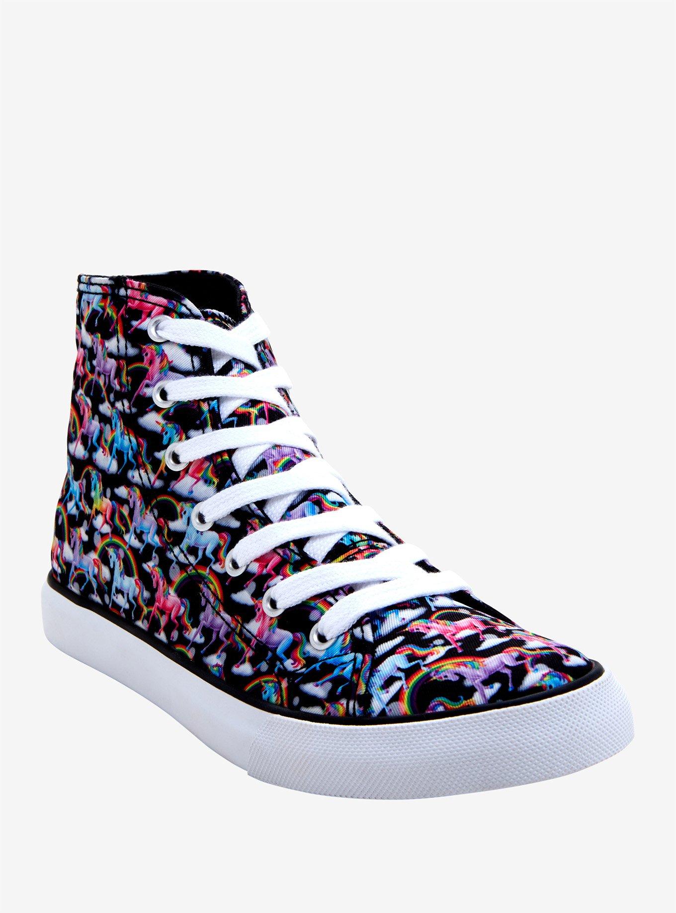 Lisa Frank Markie The Unicorn Hi Top Sneakers Hot Topic