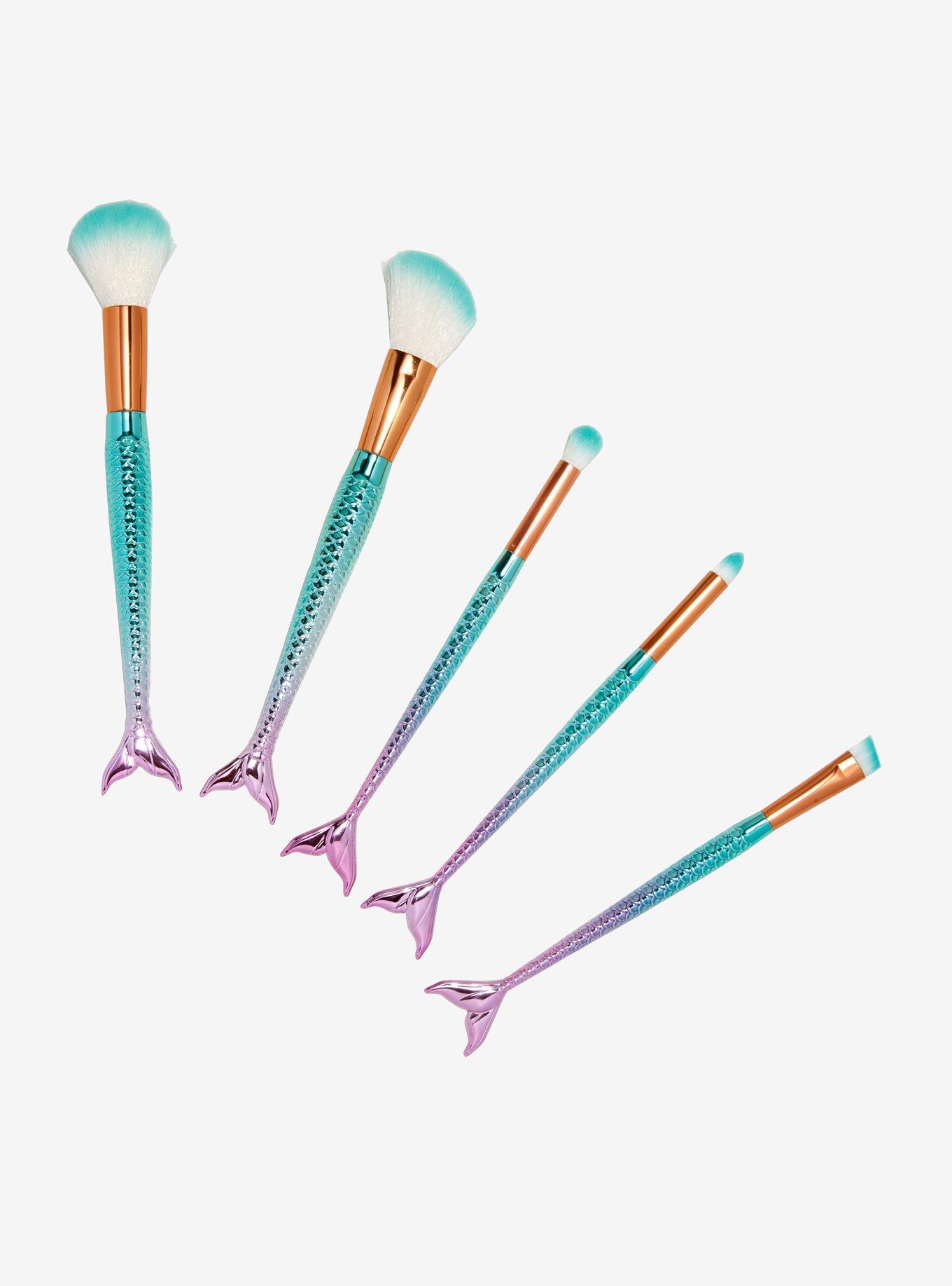 Mermaid Tail Makeup Brush Set, , hi-res